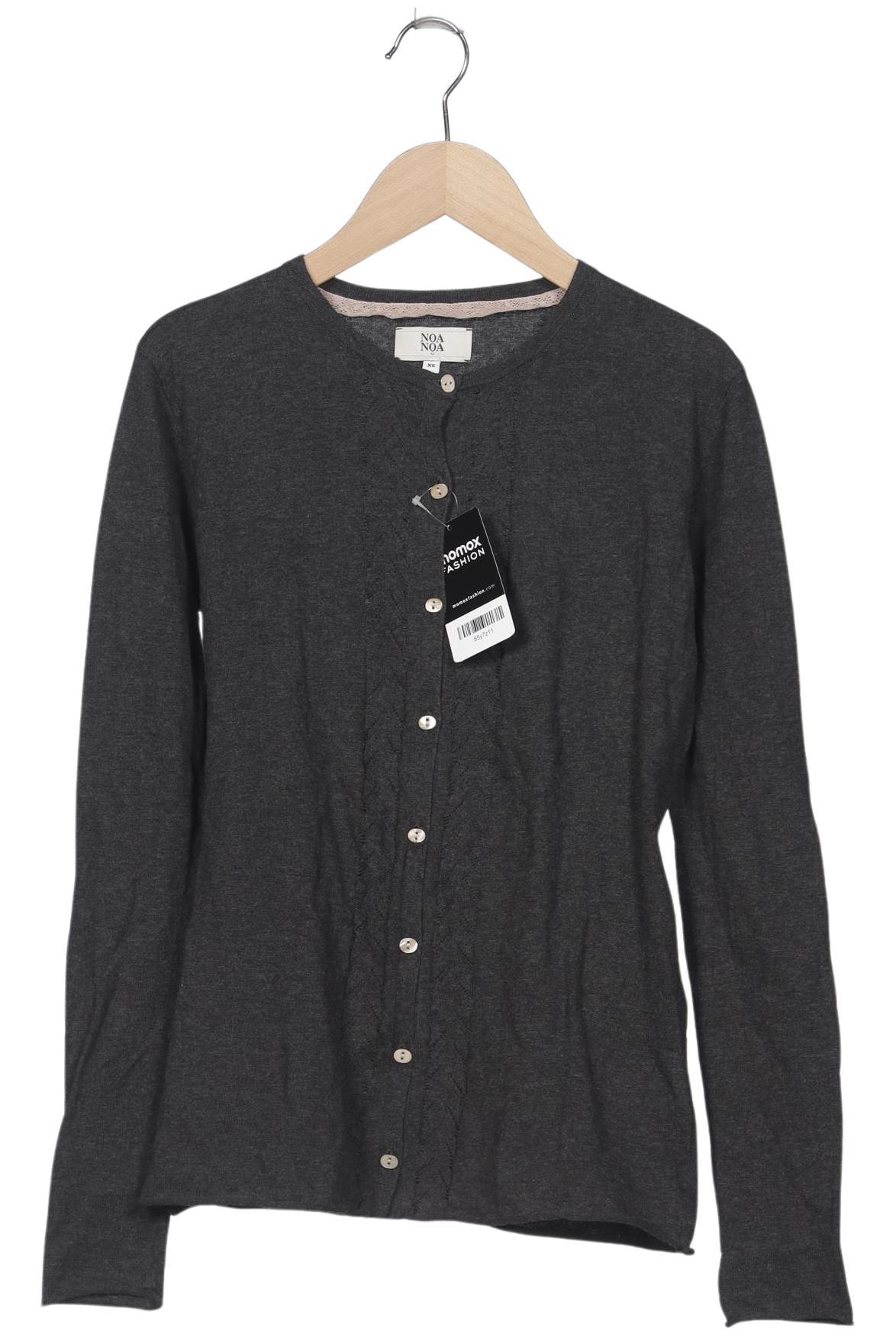 

Noa Noa Damen Strickjacke, grau, Gr. 34