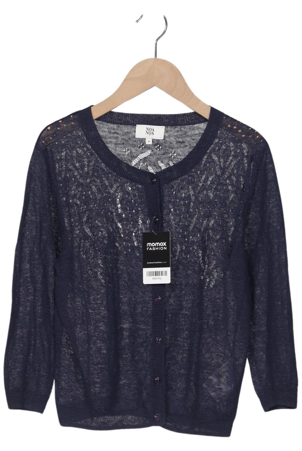 

Noa Noa Damen Strickjacke, marineblau, Gr. 36