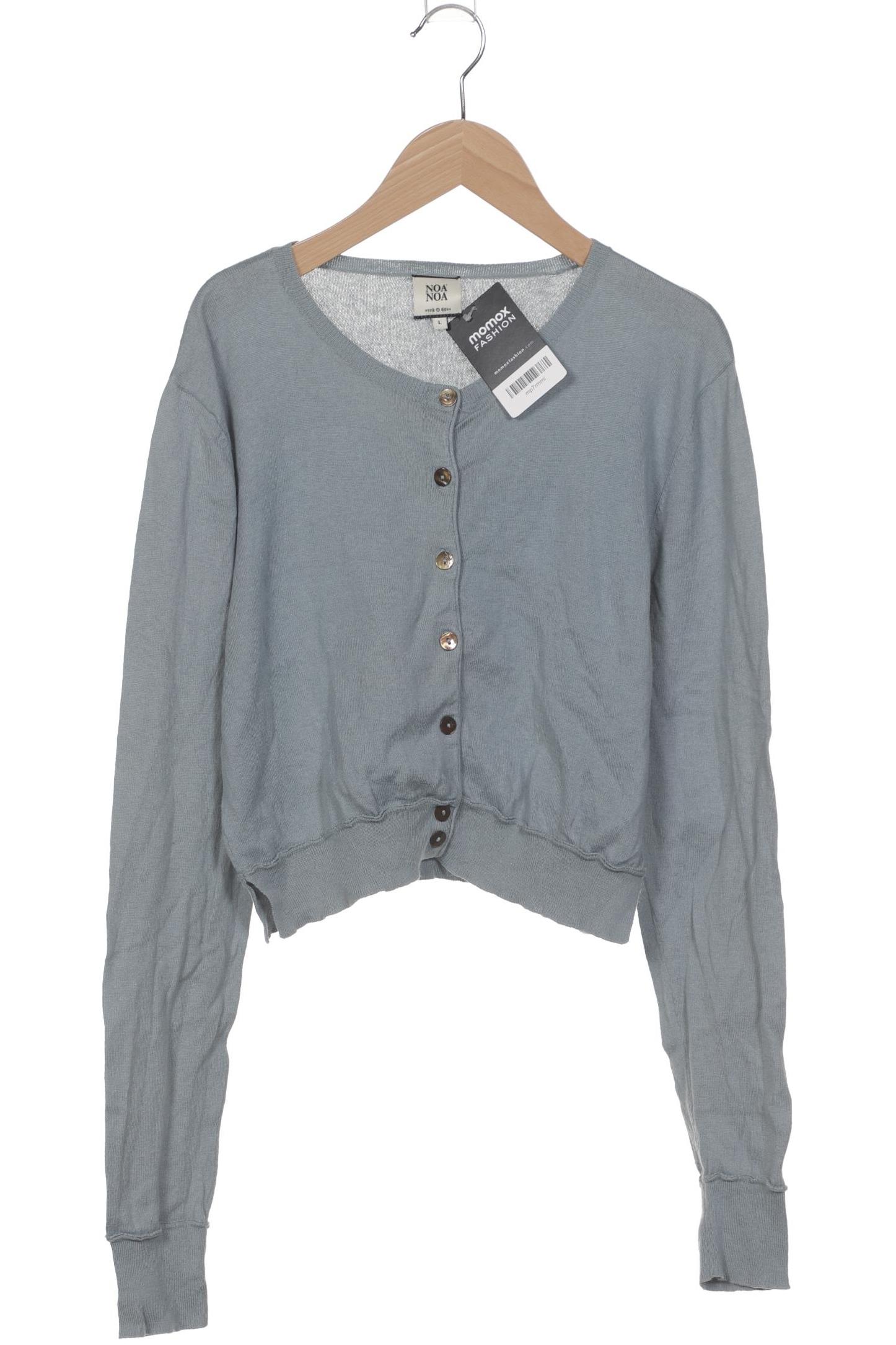 

Noa Noa Damen Strickjacke, blau, Gr. 42