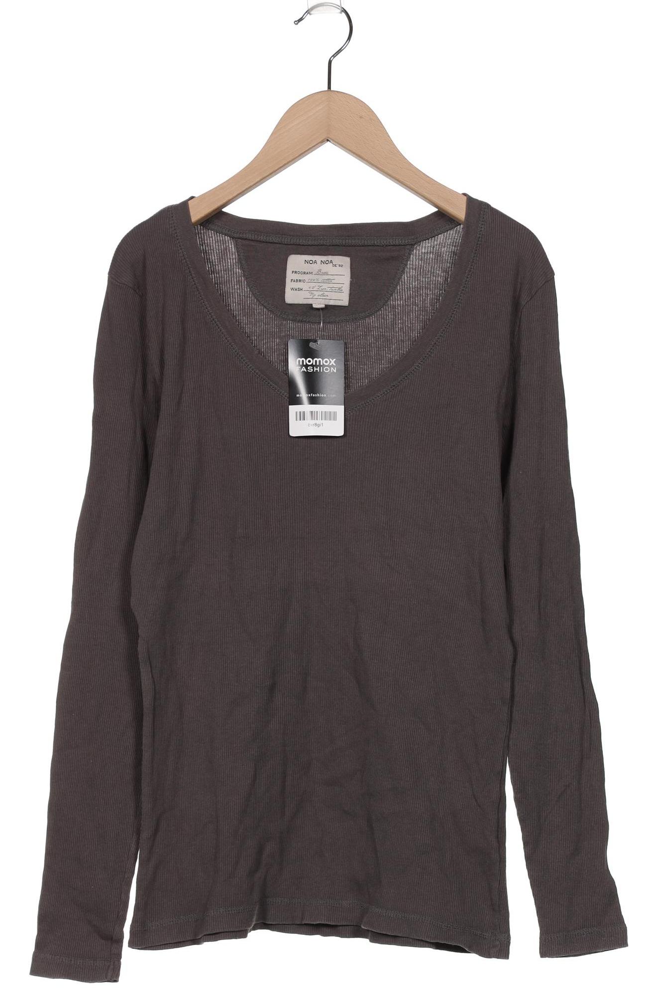 

Noa Noa Damen Langarmshirt, grau, Gr. 42