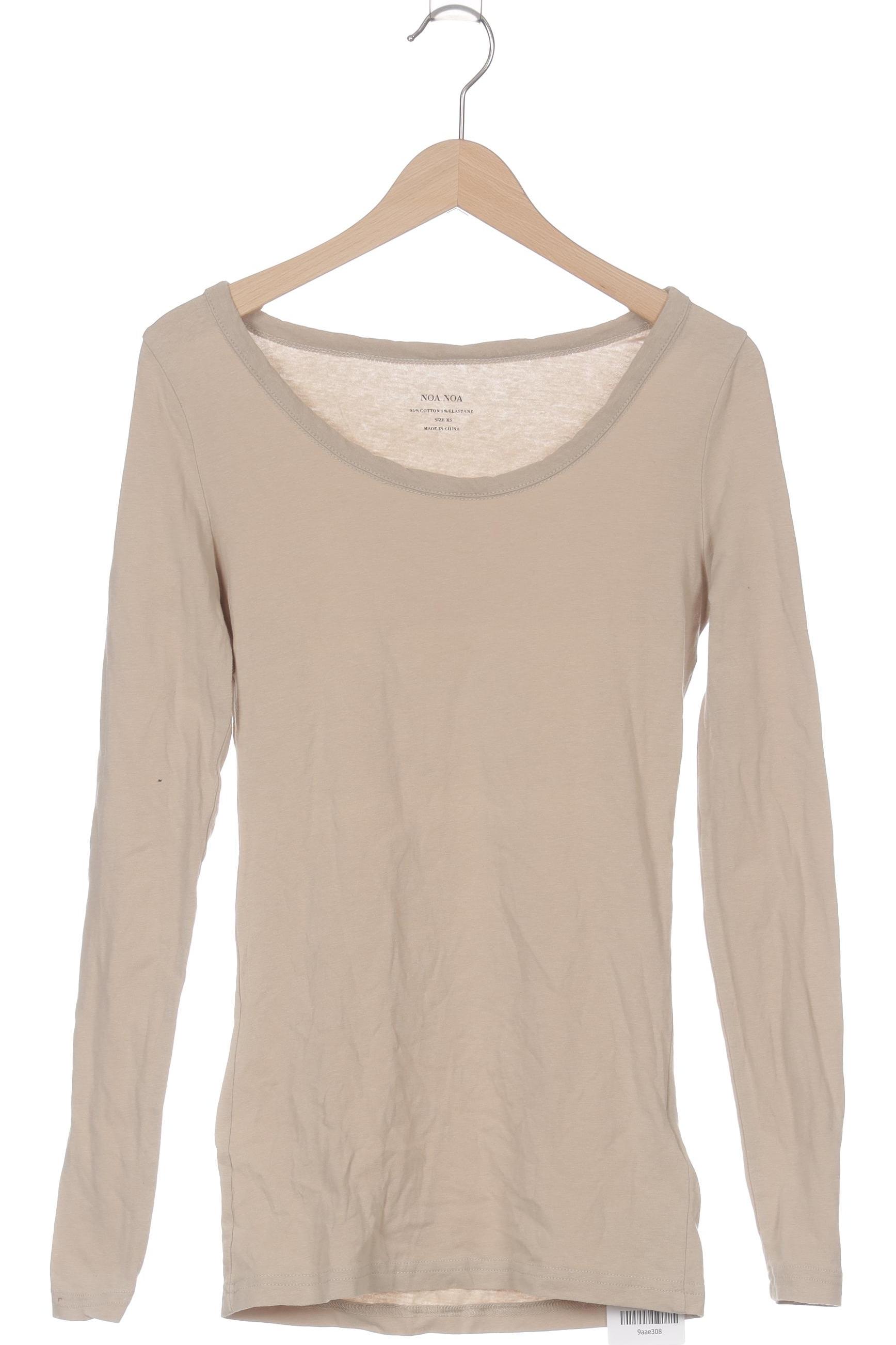 

Noa Noa Damen Langarmshirt, beige, Gr.