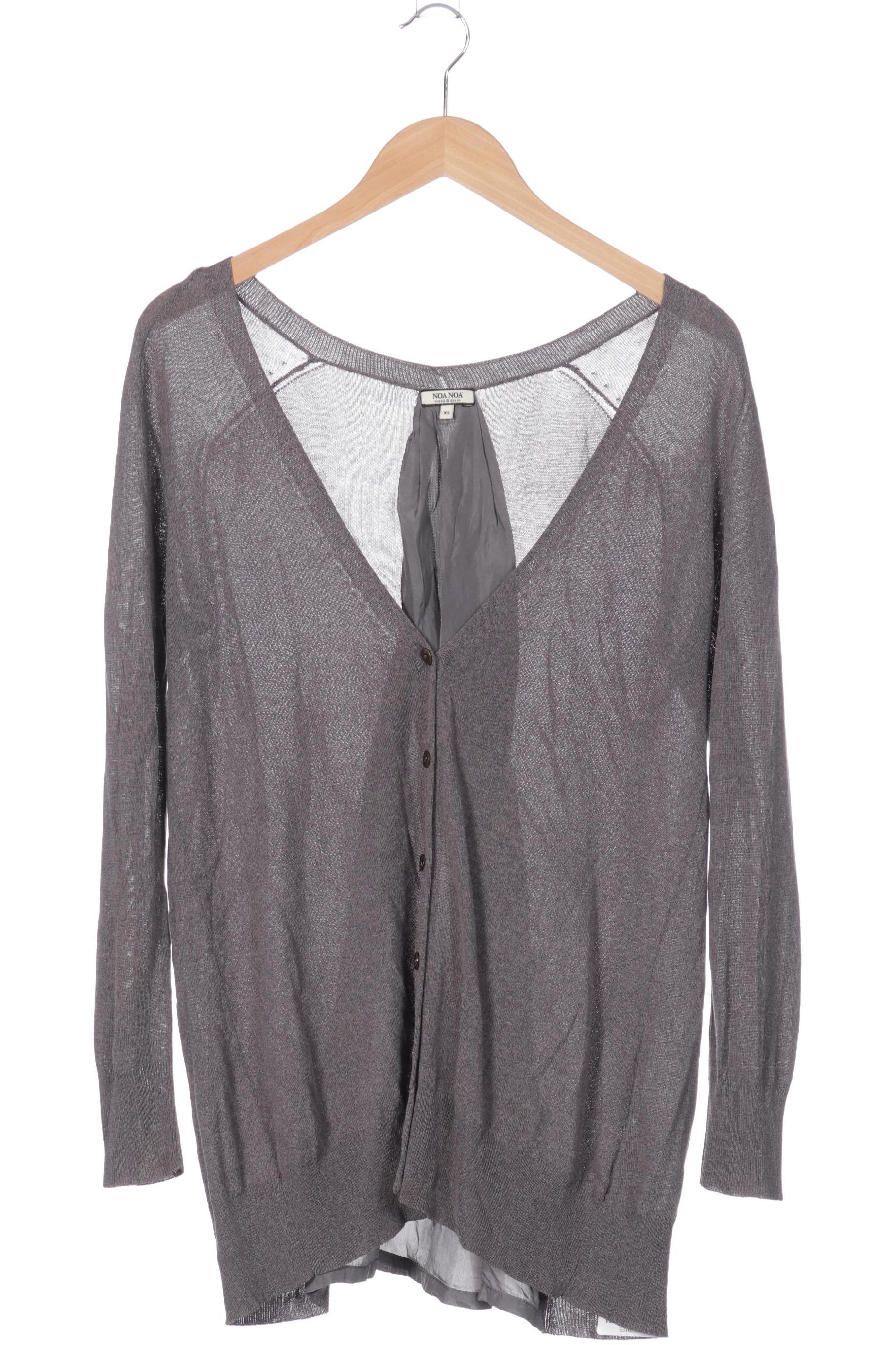 

Noa Noa Damen Strickjacke, grau, Gr. 34