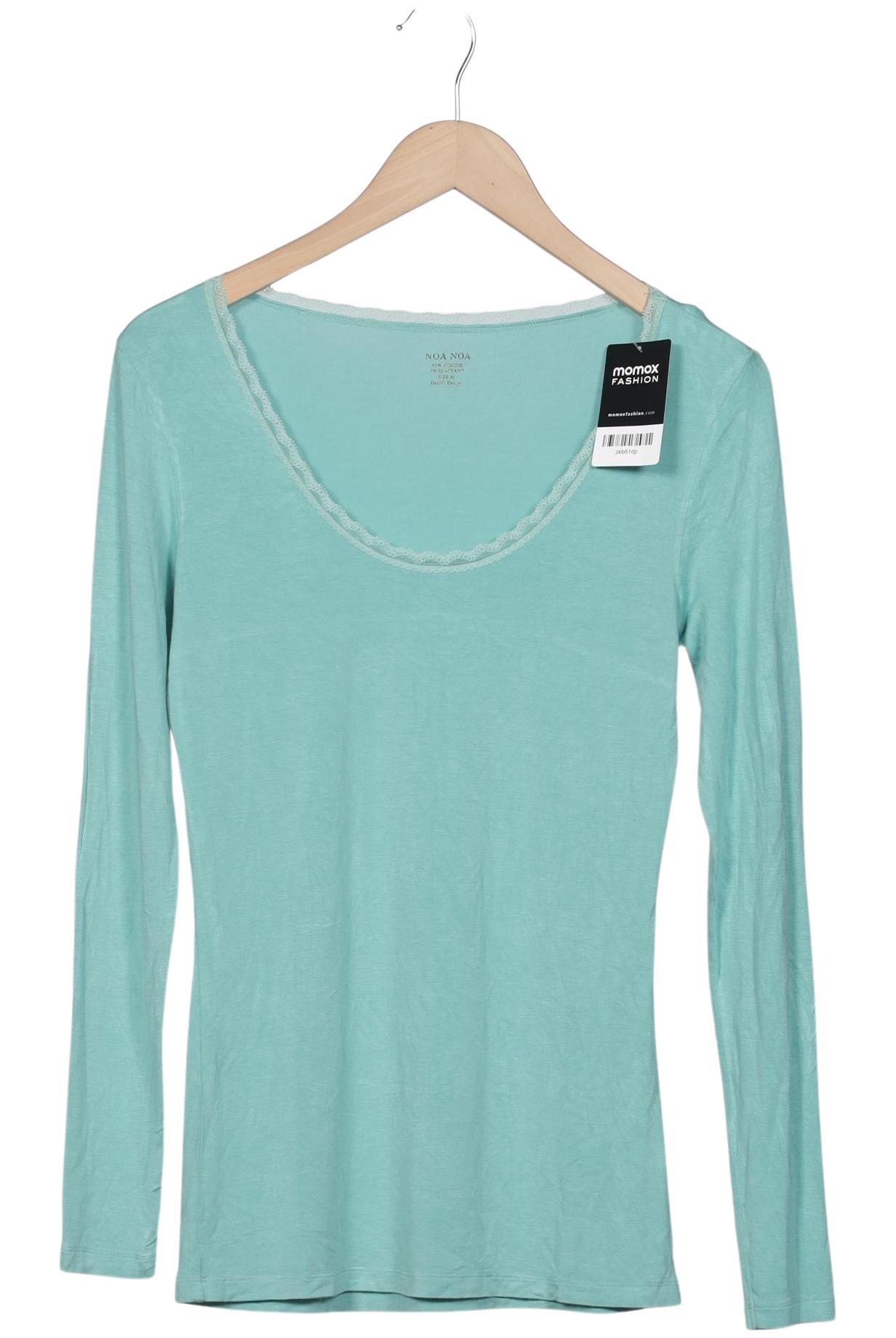

Noa Noa Damen Langarmshirt, türkis, Gr. 38