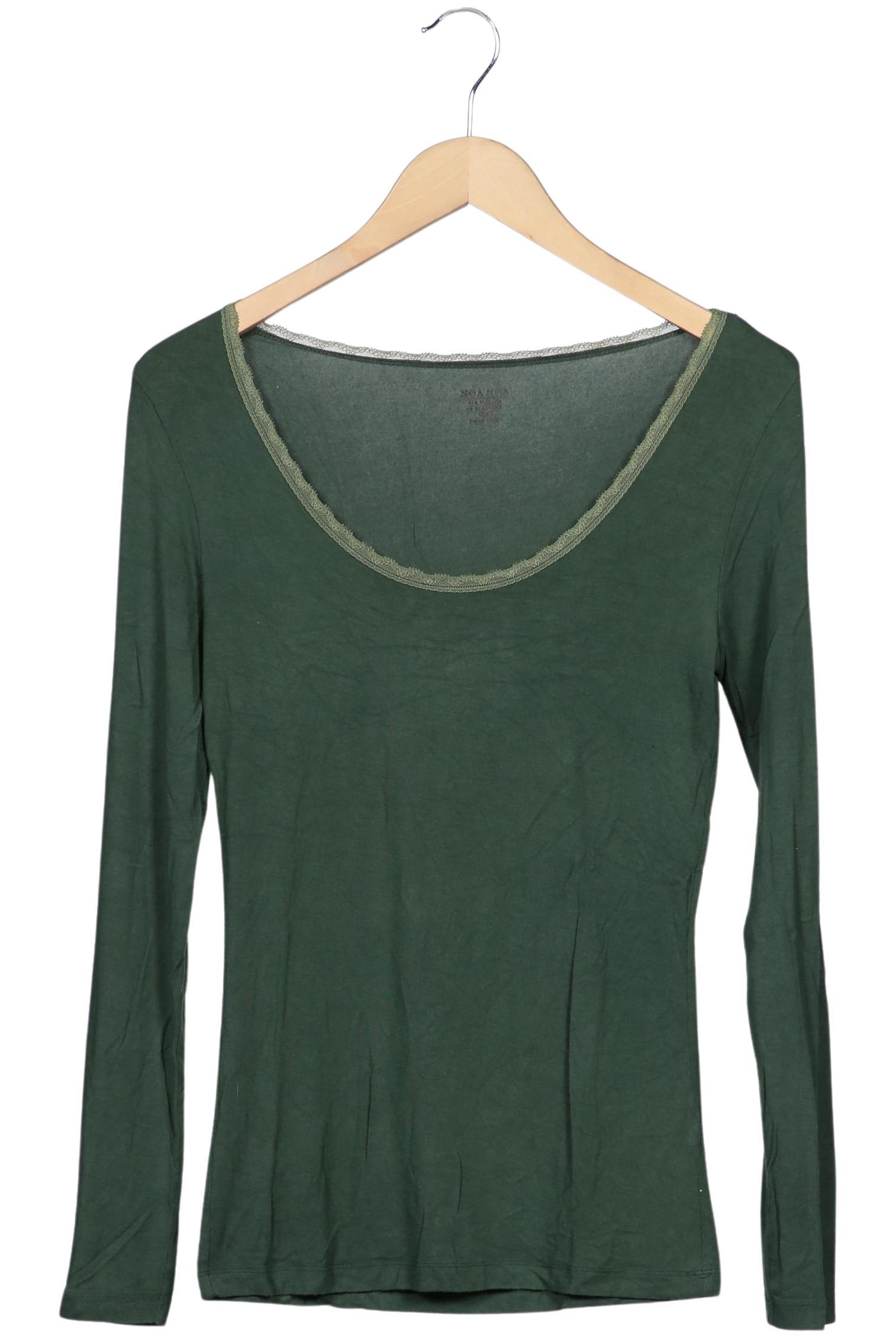 

Noa Noa Damen Langarmshirt, grün, Gr. 36