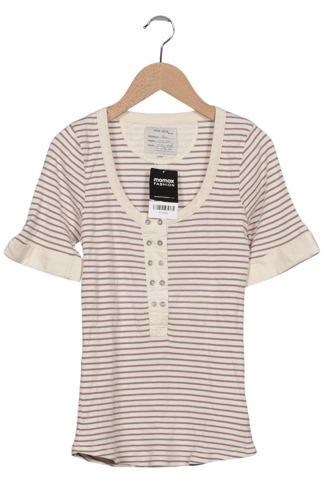 

Noa Noa Damen T-Shirt, cremeweiß, Gr. 34