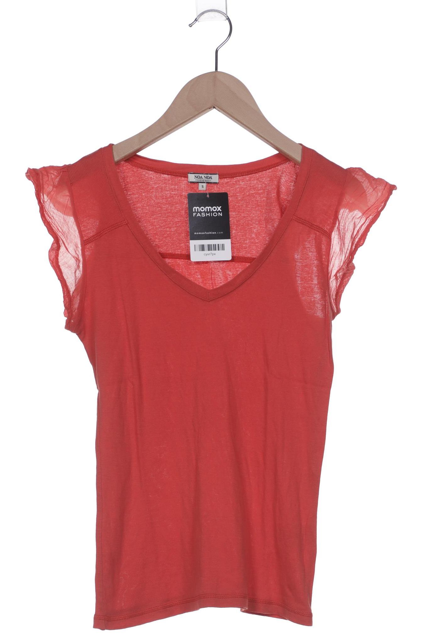

Noa Noa Damen T-Shirt, orange, Gr. 36