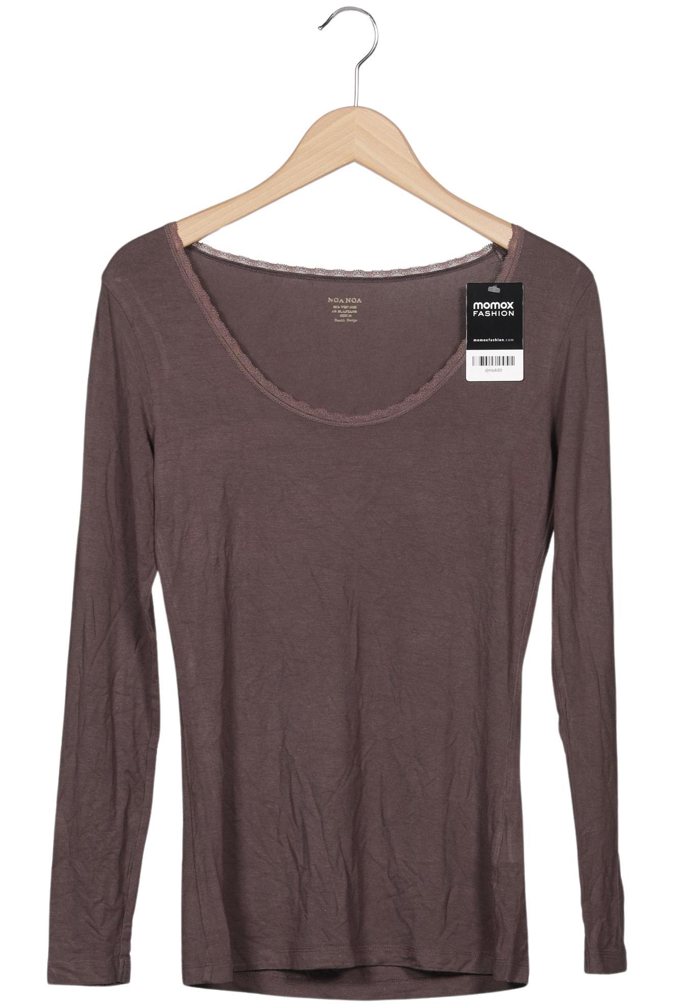 

Noa Noa Damen Langarmshirt, braun, Gr. 38