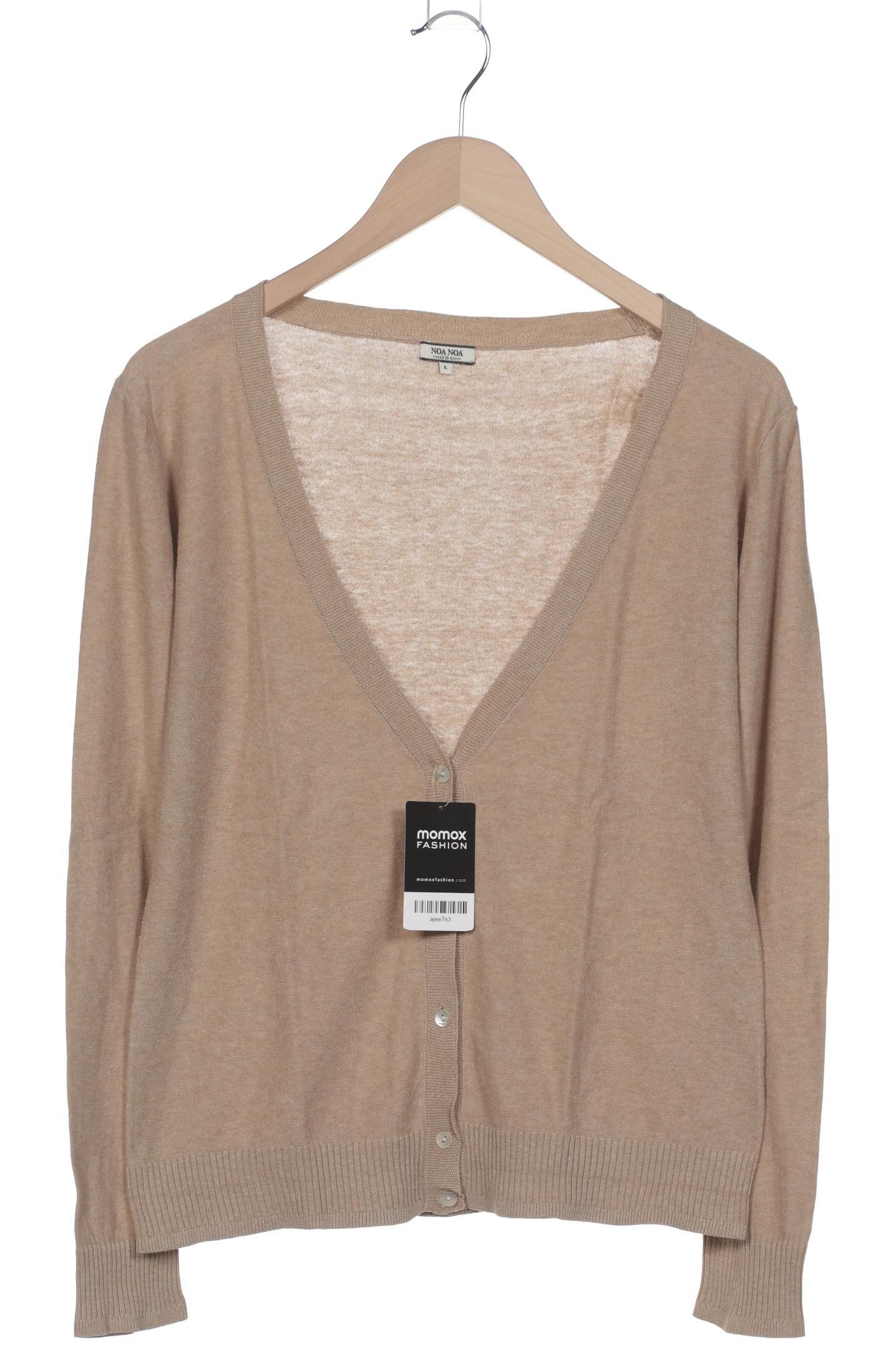 

Noa Noa Damen Strickjacke, beige, Gr. 42
