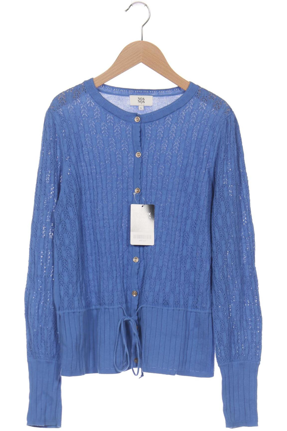 

Noa Noa Damen Strickjacke, blau, Gr. 42