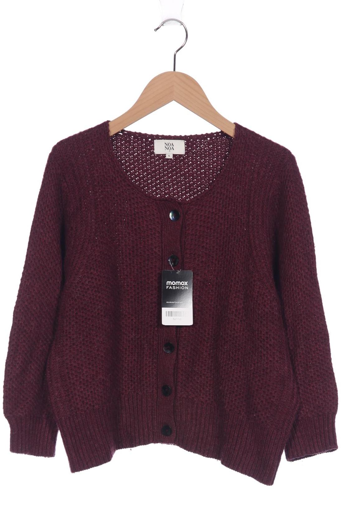 

Noa Noa Damen Strickjacke, bordeaux, Gr. 42