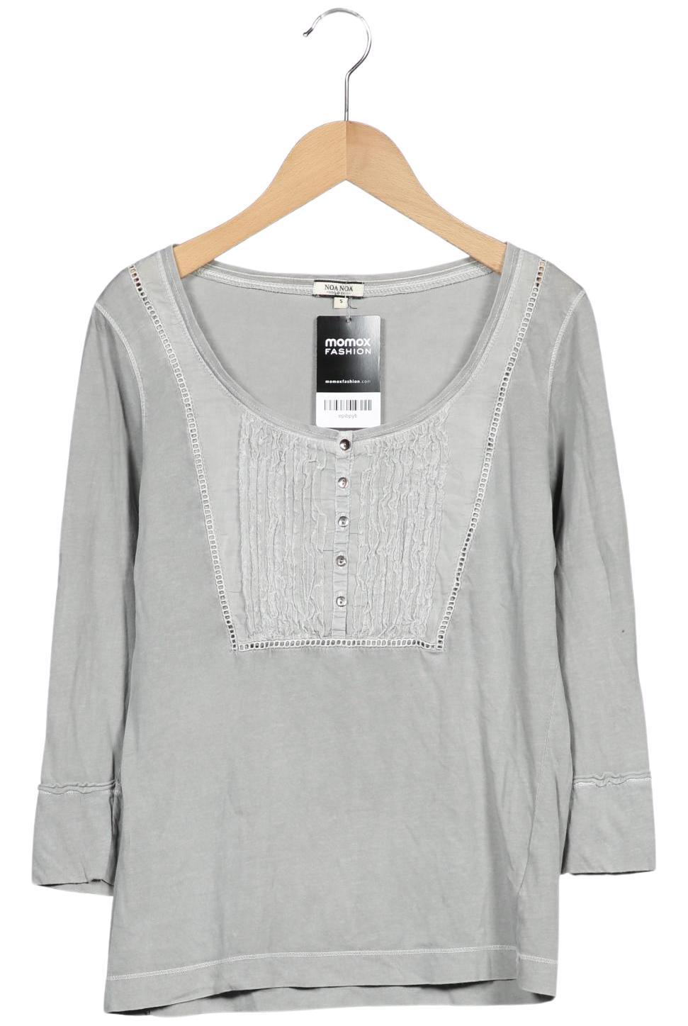 

Noa Noa Damen Langarmshirt, grau, Gr. 36