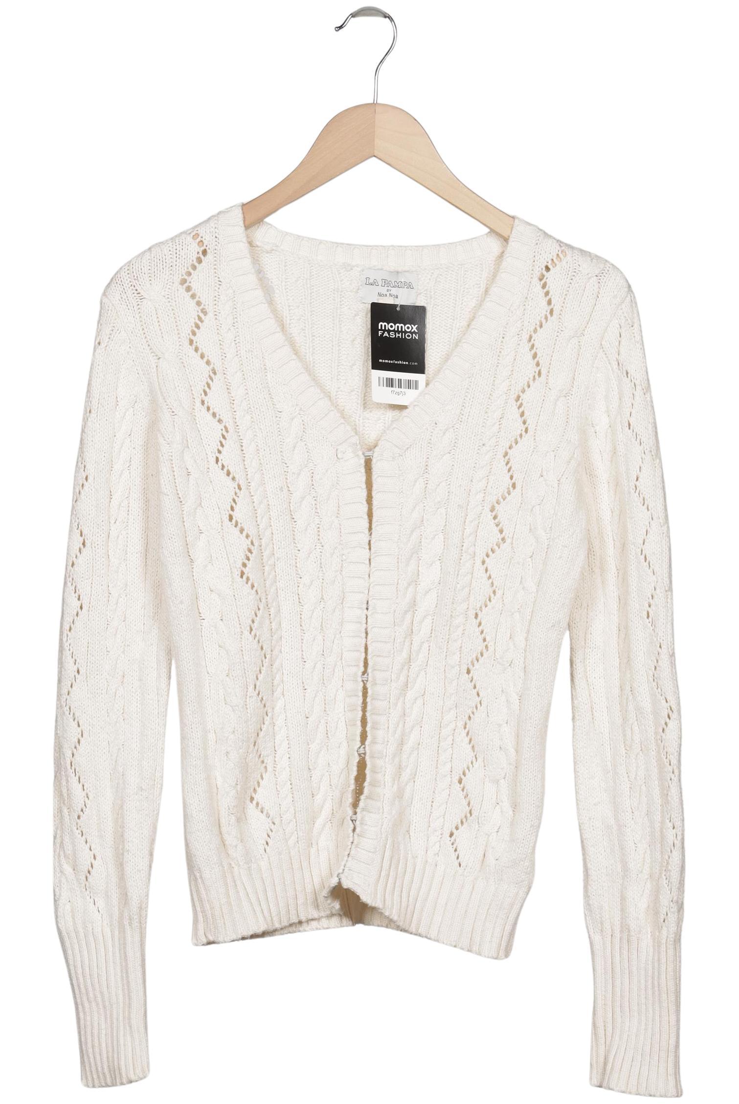

Noa Noa Damen Strickjacke, weiß, Gr. 36