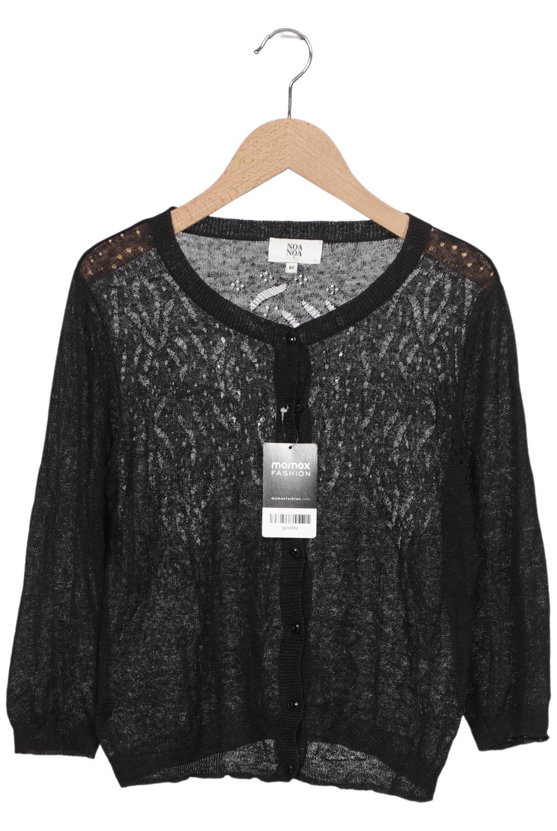 

Noa Noa Damen Strickjacke, schwarz, Gr. 34