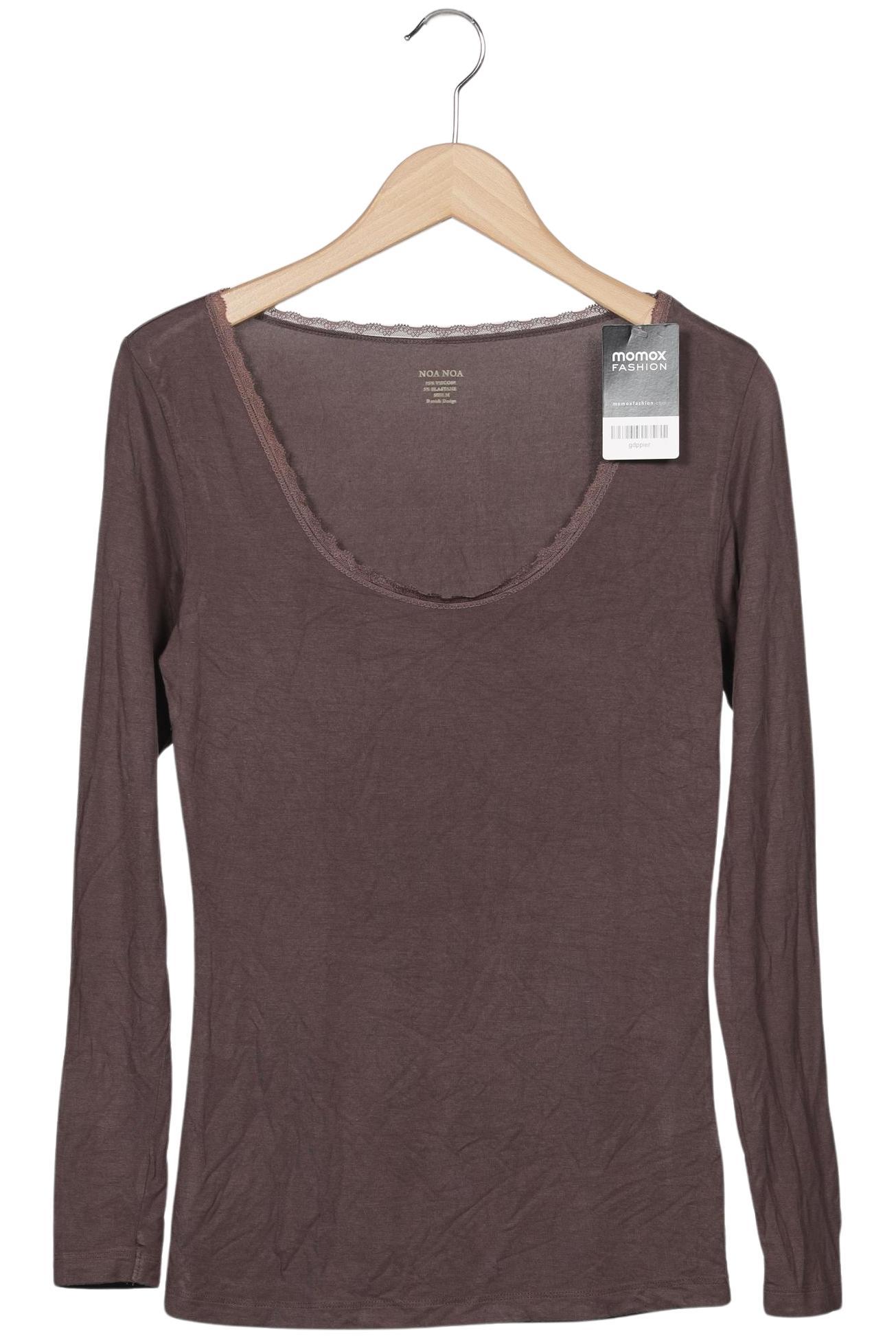 

Noa Noa Damen Langarmshirt, braun, Gr. 38