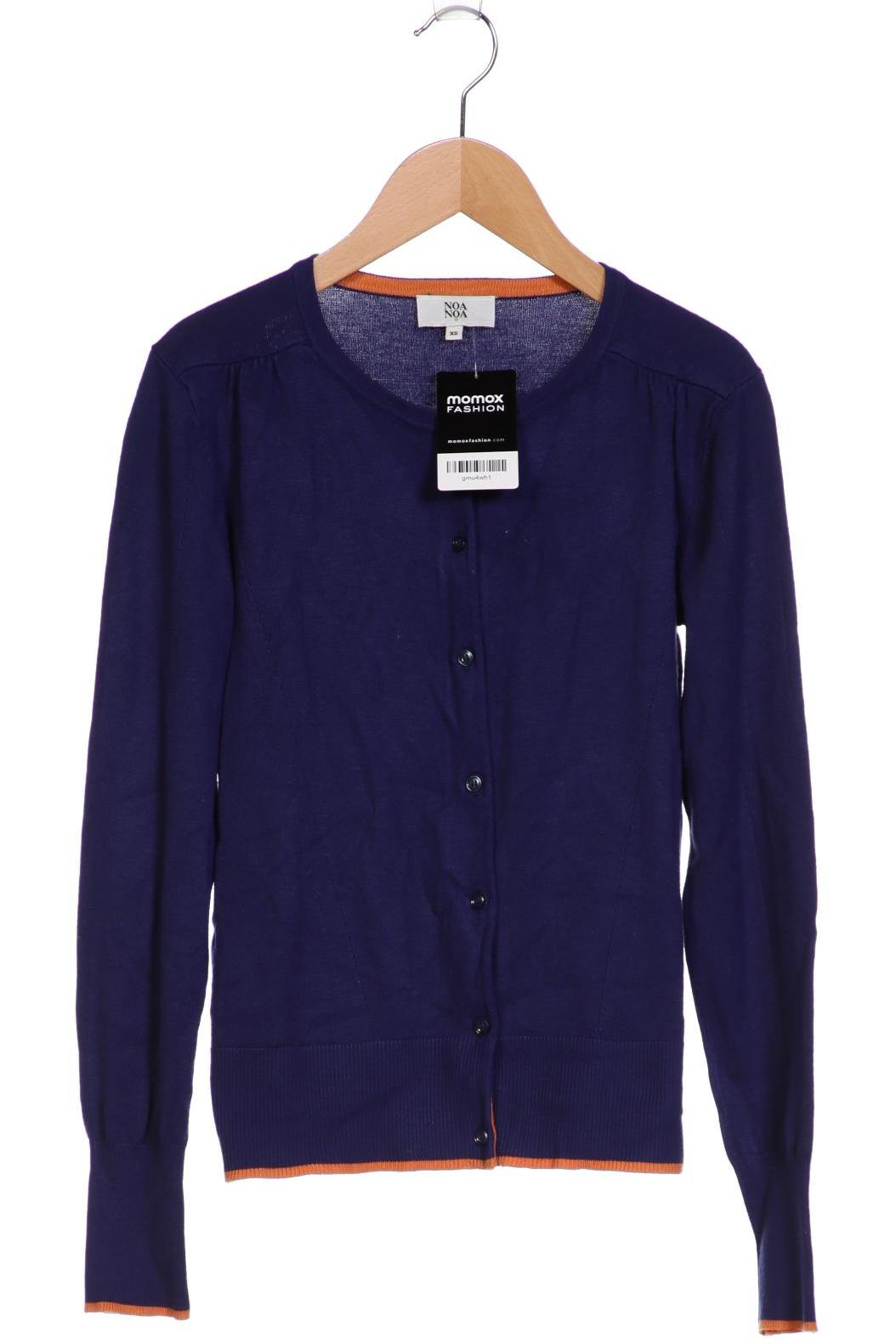 

Noa Noa Damen Strickjacke, blau, Gr. 34