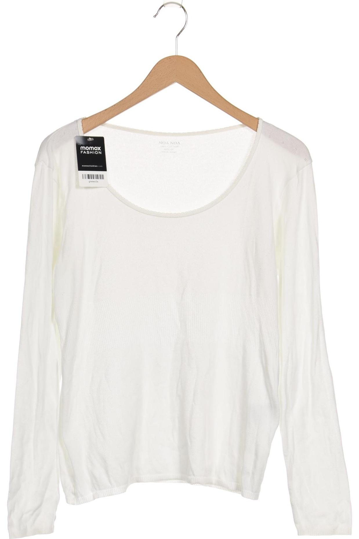 

Noa Noa Damen Langarmshirt, weiß, Gr. 44