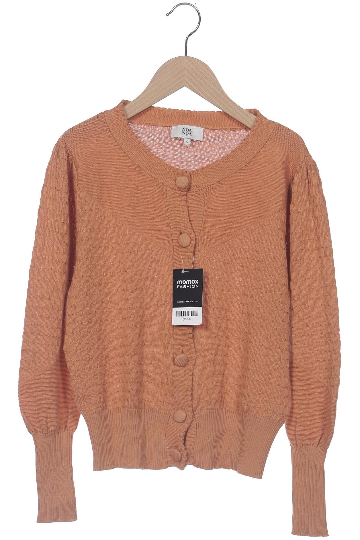 

Noa Noa Damen Strickjacke, orange, Gr. 42