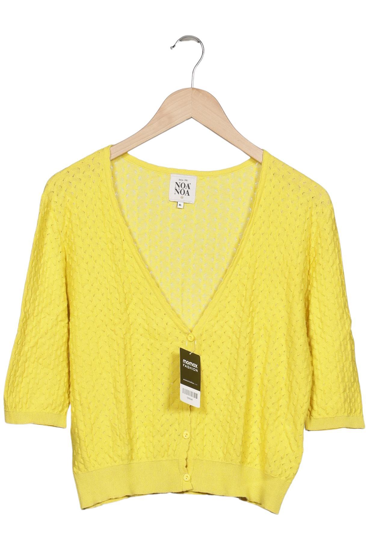

Noa Noa Damen Strickjacke, gelb, Gr. 44