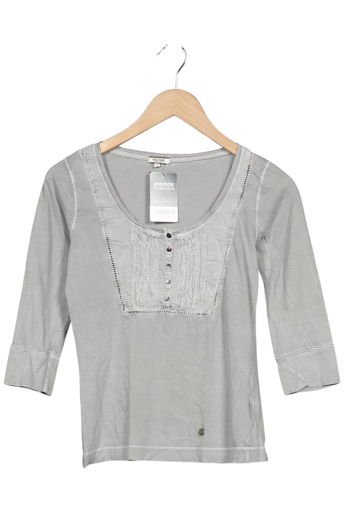 

Noa Noa Damen Langarmshirt, grau, Gr. 36