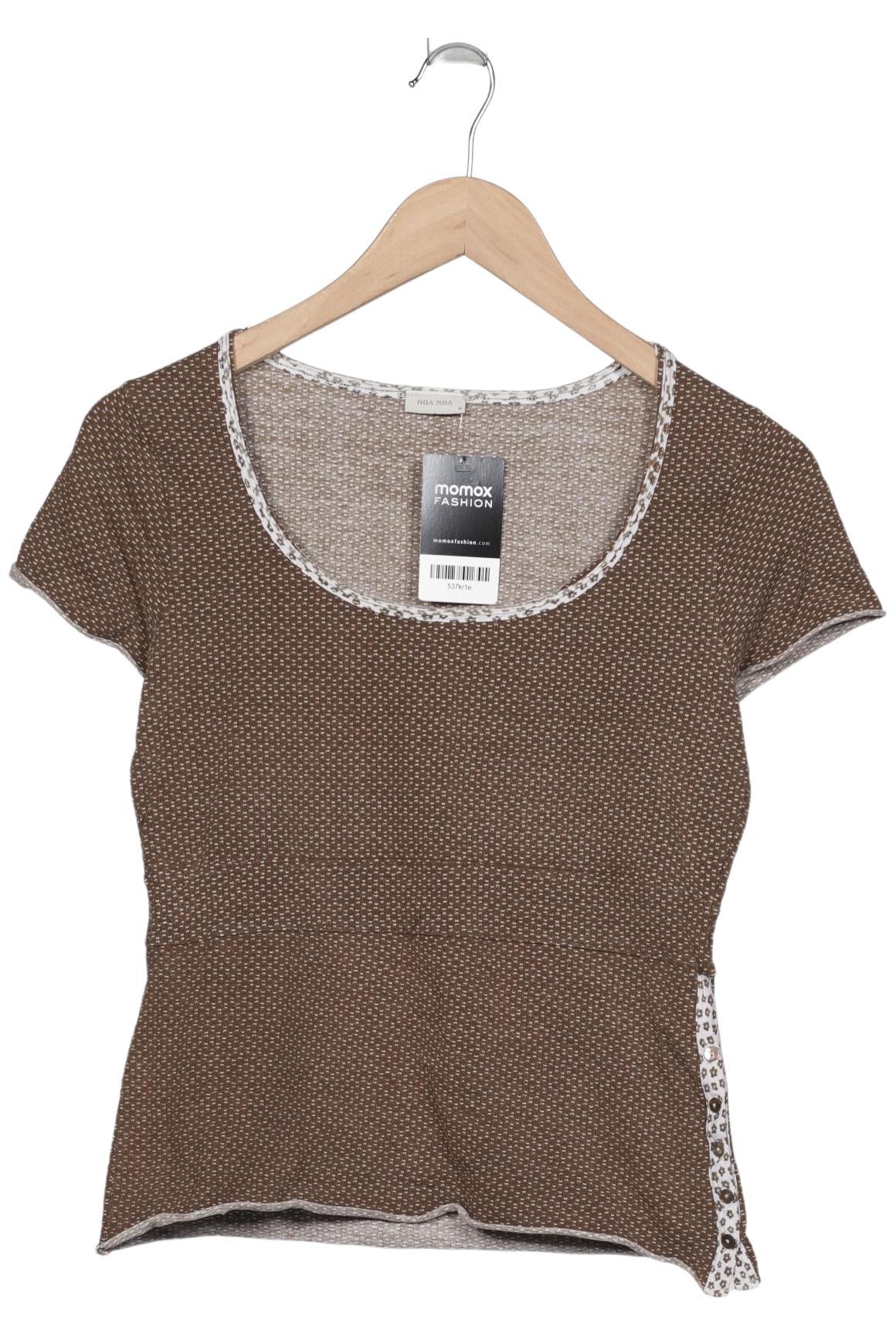 

Noa Noa Damen T-Shirt, braun, Gr. 38
