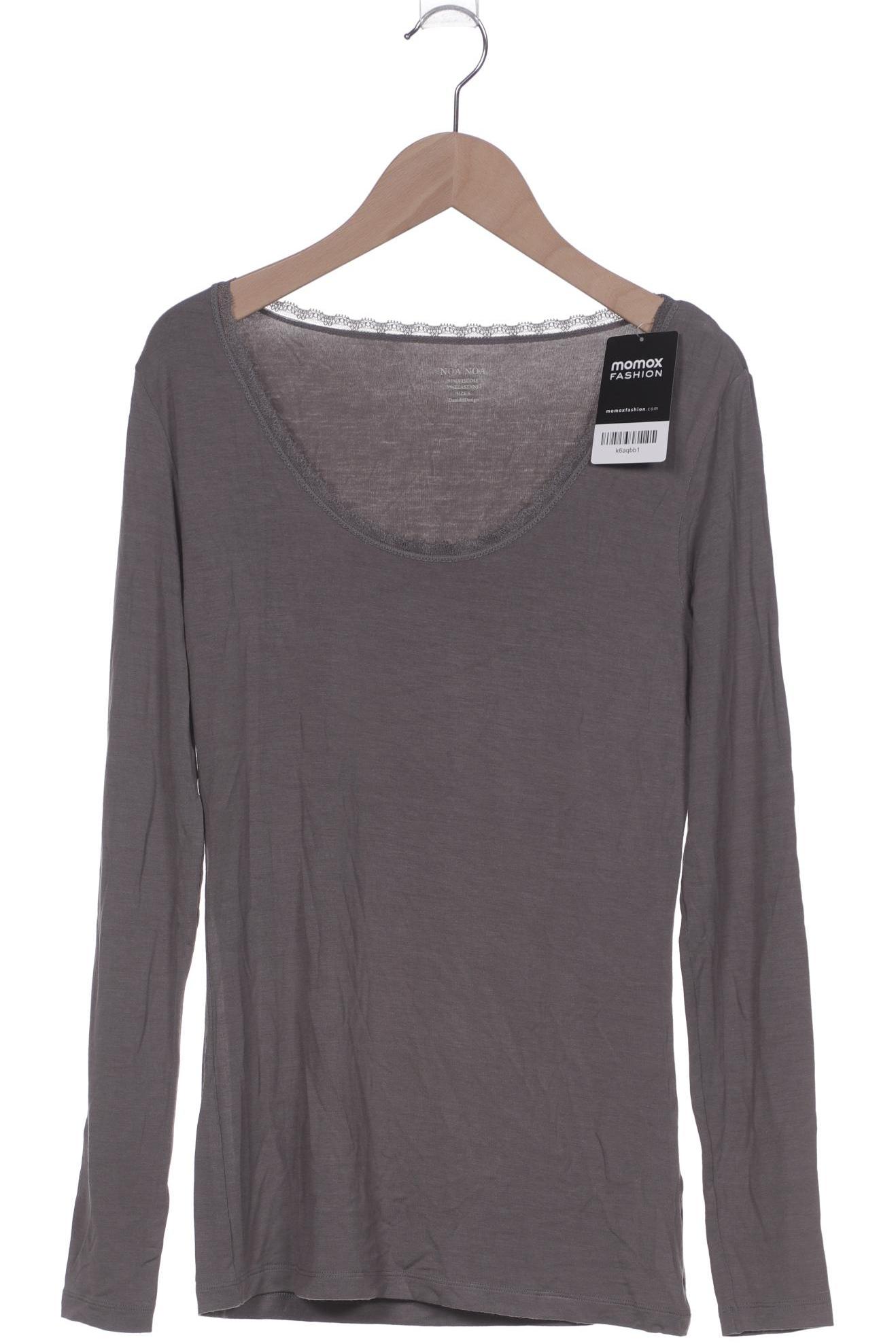 

Noa Noa Damen Langarmshirt, grau, Gr. 36