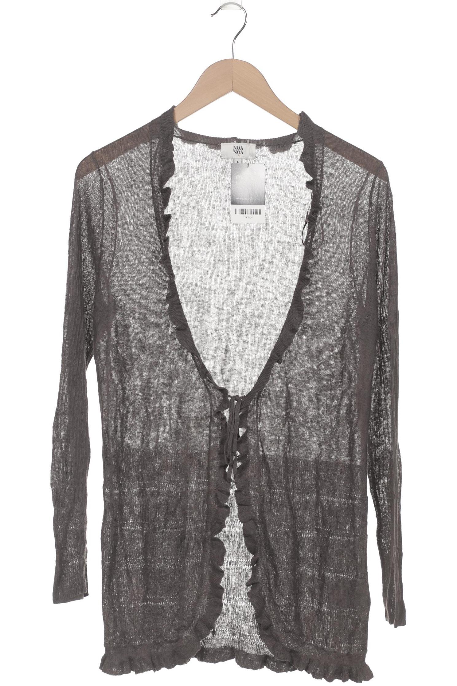 

Noa Noa Damen Strickjacke, grau, Gr. 42