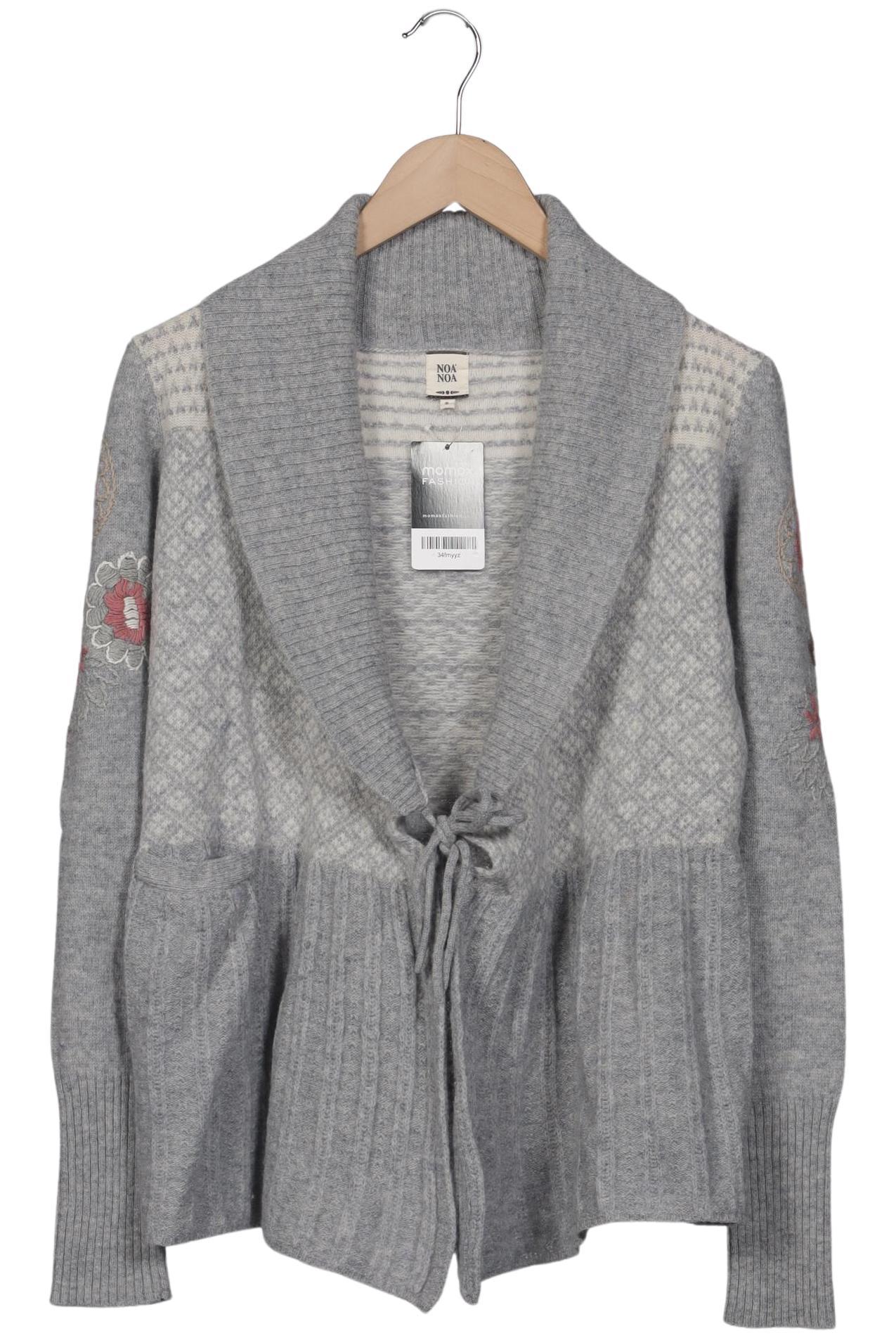 

Noa Noa Damen Strickjacke, grau, Gr. 36