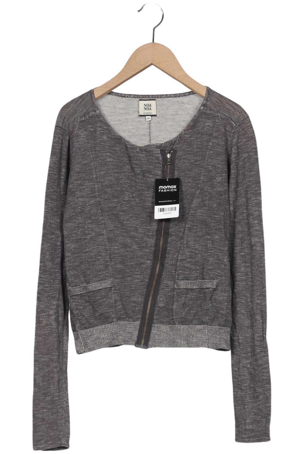 

Noa Noa Damen Strickjacke, grau, Gr. 34