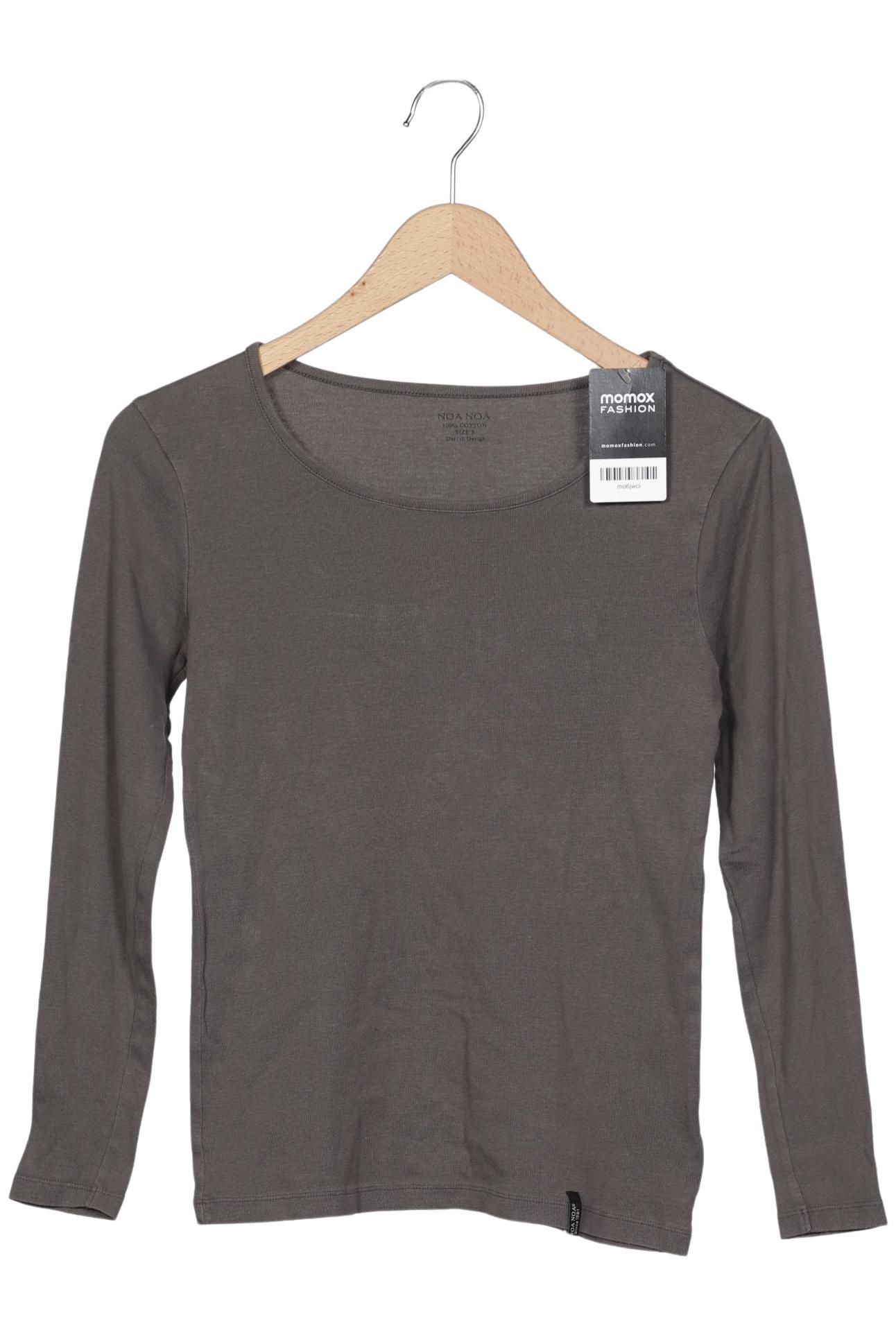 

Noa Noa Damen Langarmshirt, grau, Gr. 36