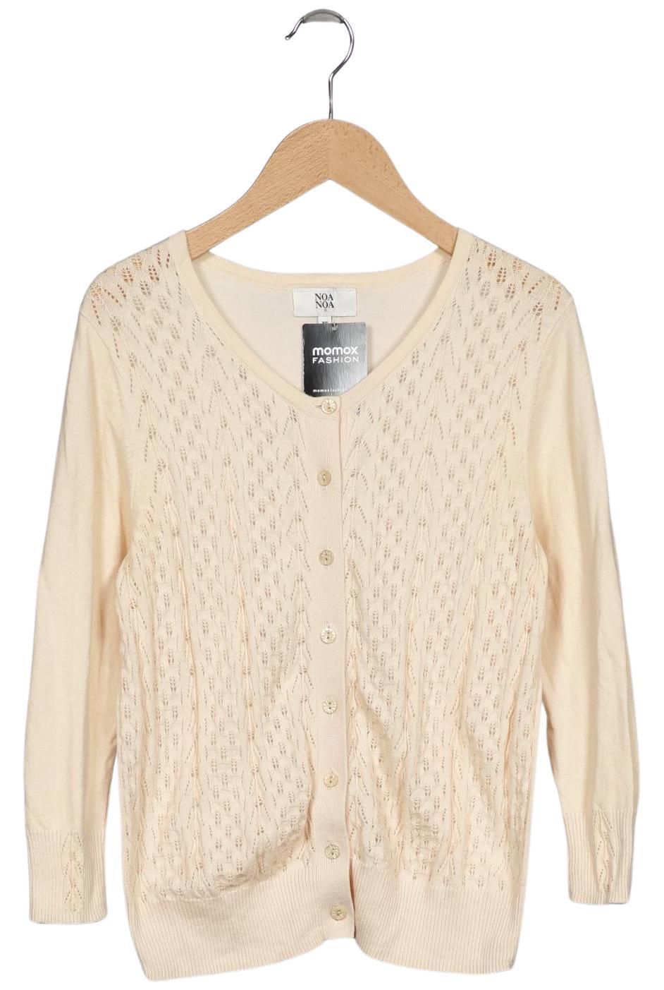 

Noa Noa Damen Strickjacke, cremeweiß, Gr. 34