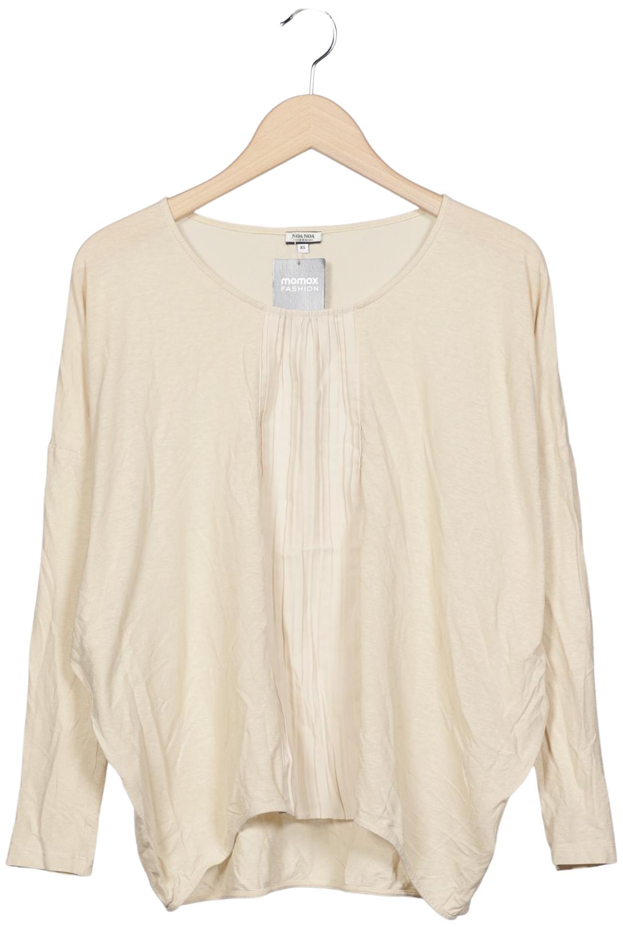 

Noa Noa Damen Langarmshirt, beige, Gr. 34