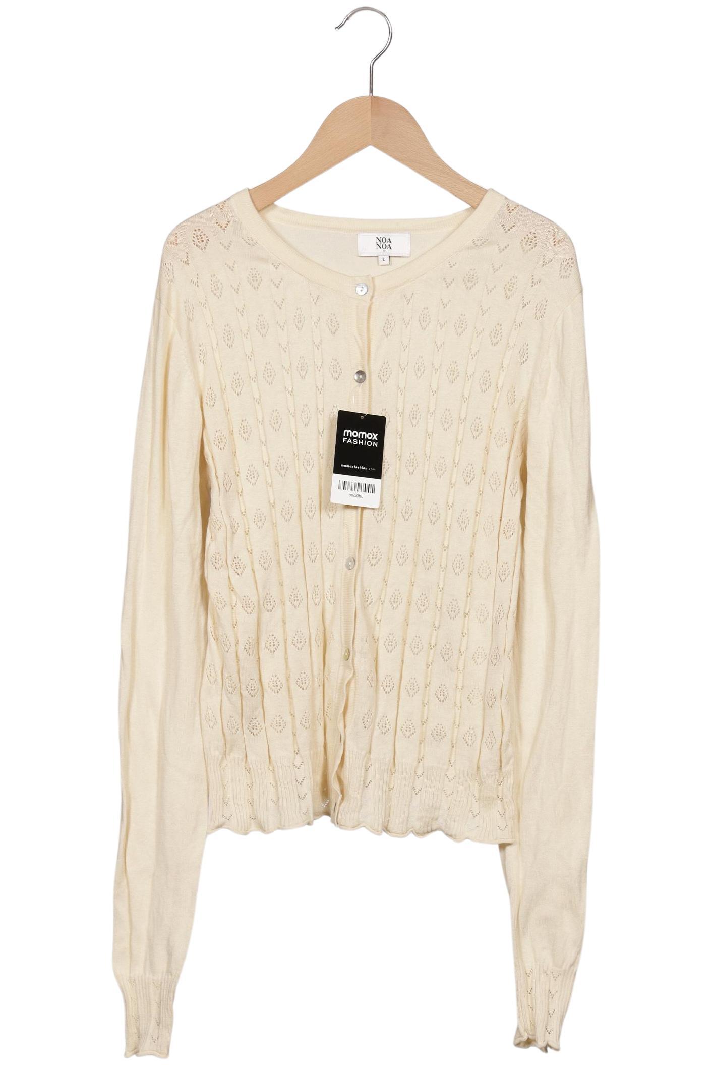 

Noa Noa Damen Strickjacke, cremeweiß, Gr. 42
