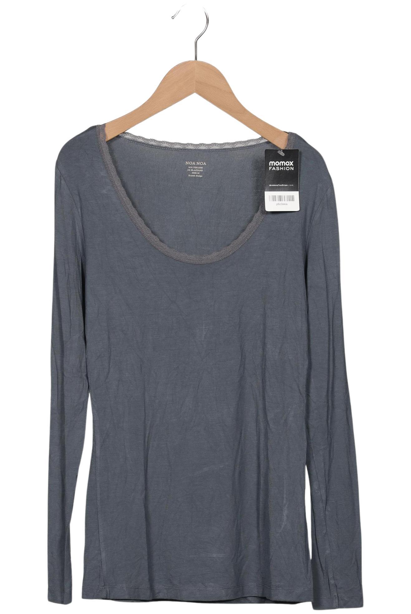 

Noa Noa Damen Langarmshirt, grau, Gr. 38