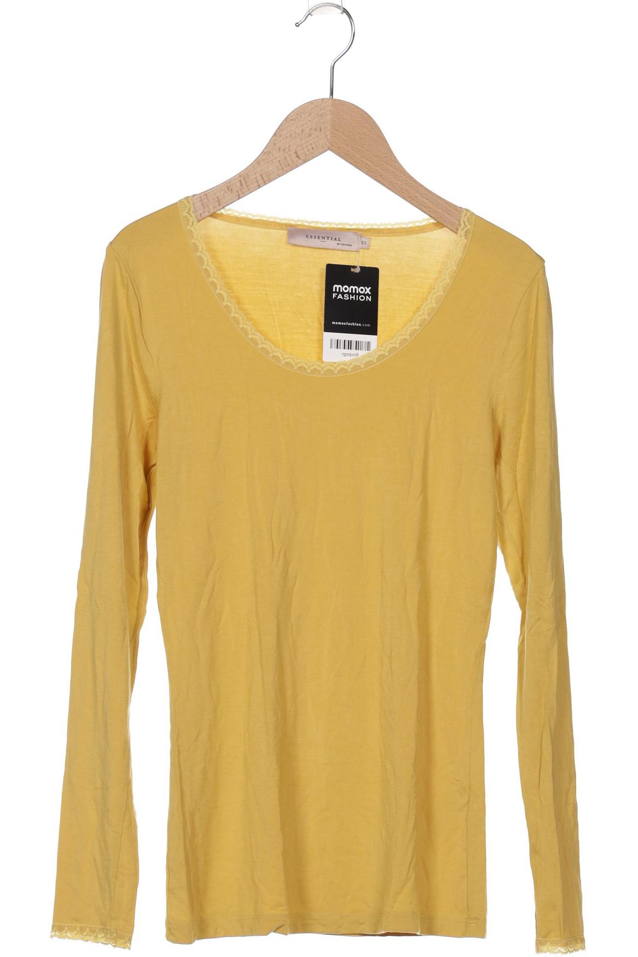 

Noa Noa Damen Langarmshirt, gelb, Gr. 34