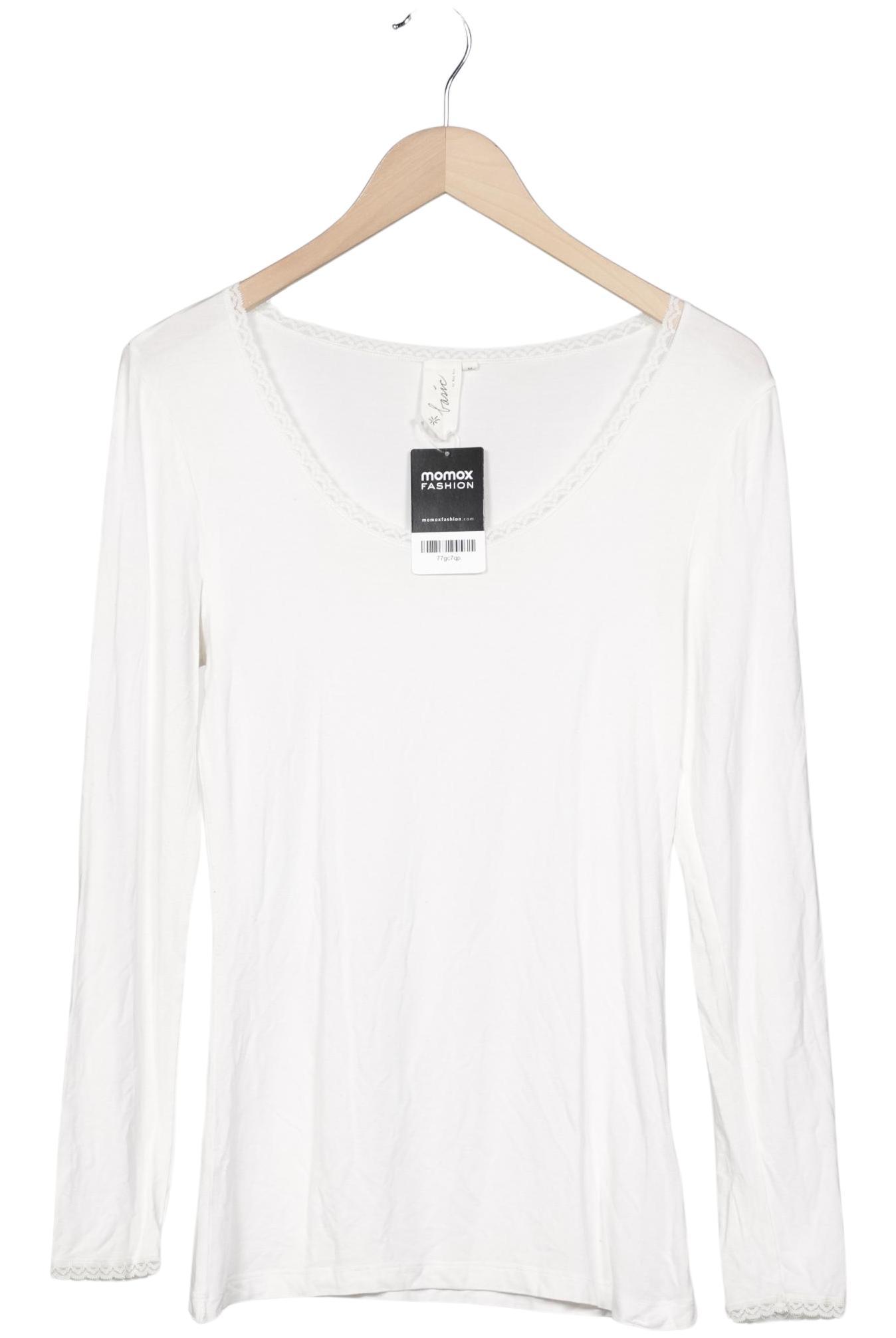 

Noa Noa Damen Langarmshirt, weiß, Gr. 38