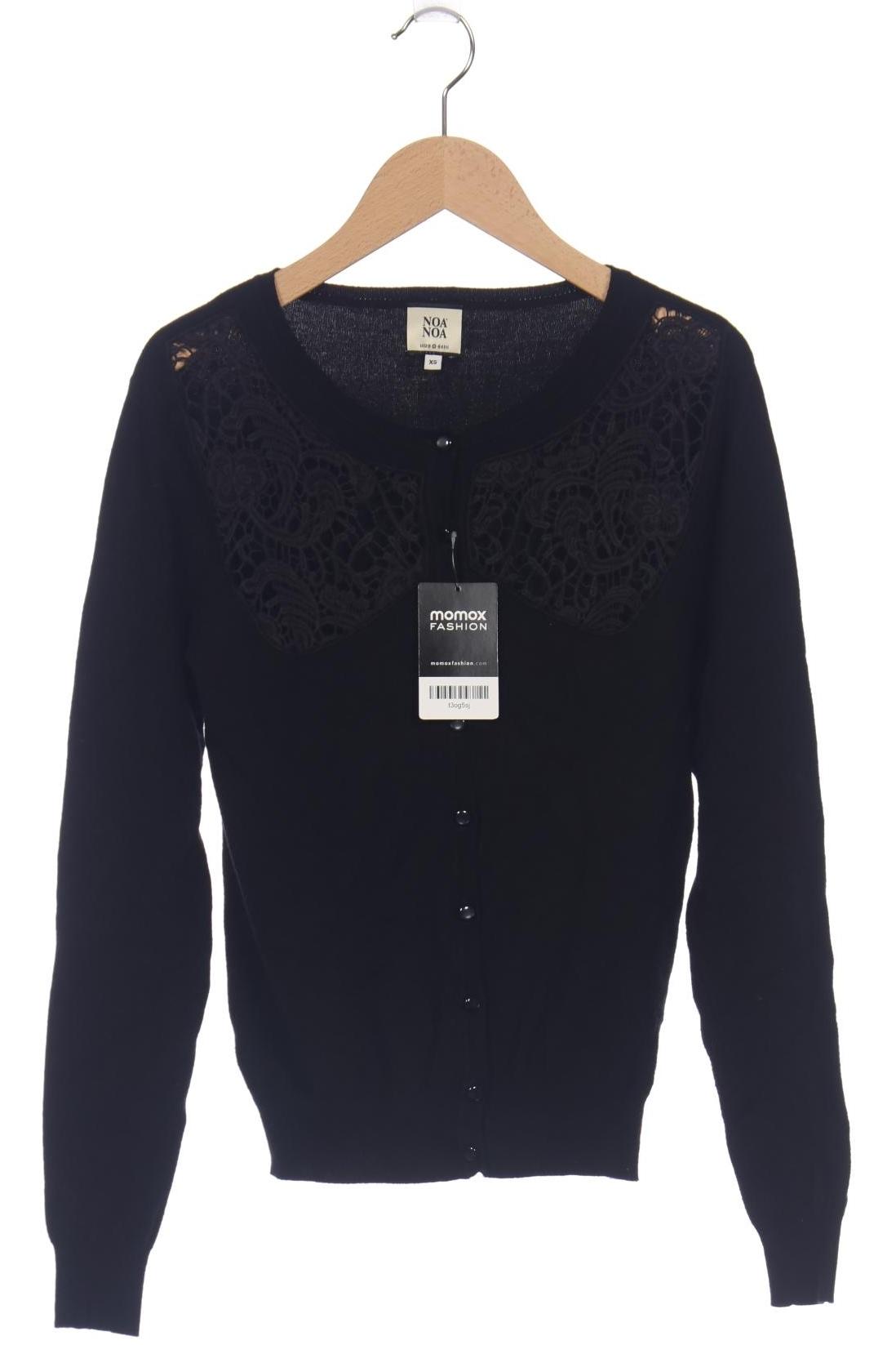 

Noa Noa Damen Strickjacke, schwarz, Gr. 34
