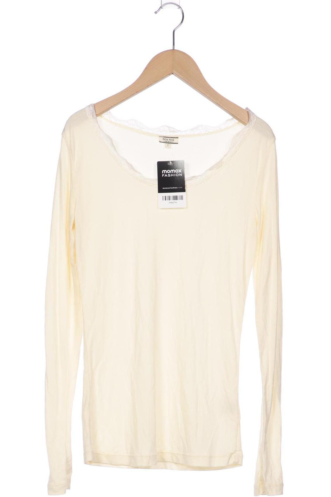 

Noa Noa Damen Langarmshirt, cremeweiß, Gr. 36