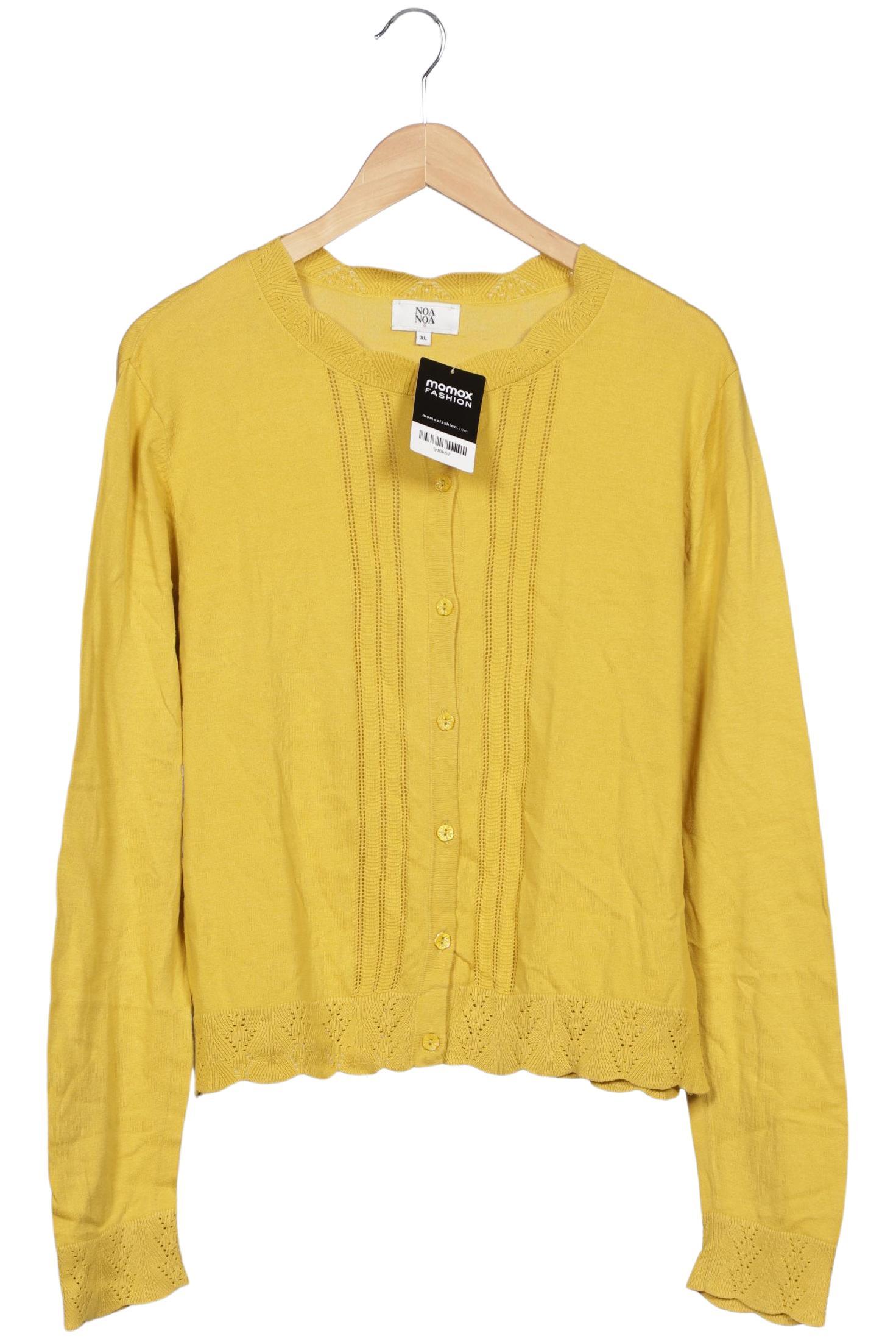 

Noa Noa Damen Strickjacke, gelb, Gr. 44