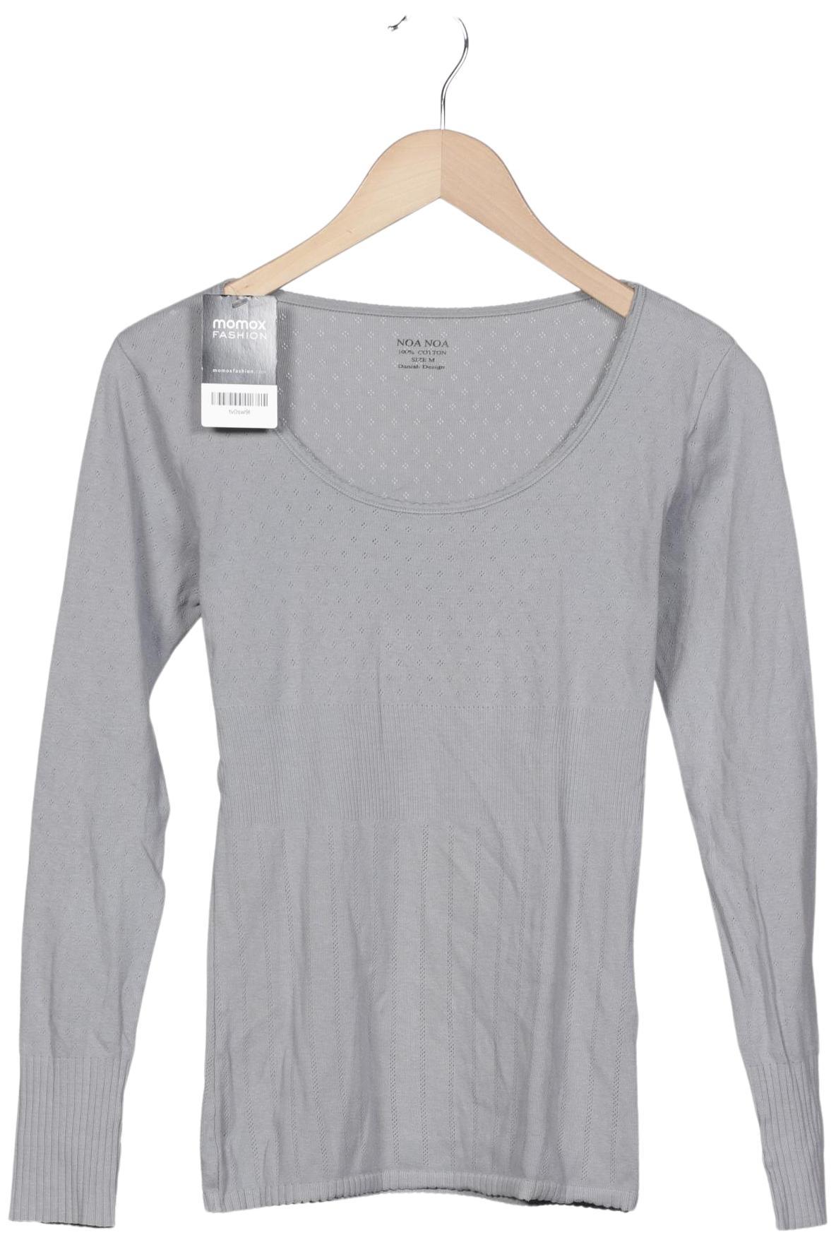 

Noa Noa Damen Langarmshirt, grau, Gr. 38
