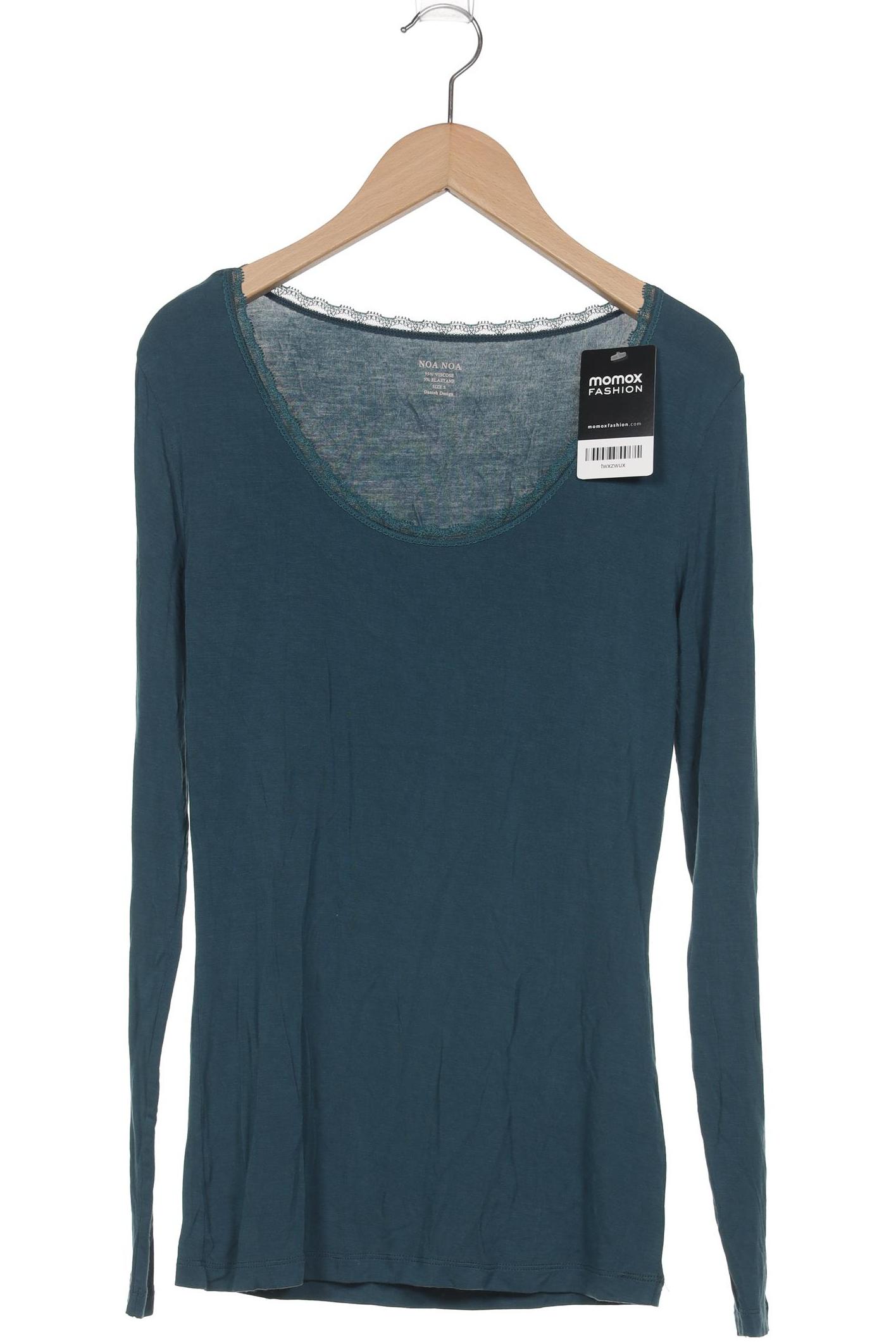 

Noa Noa Damen Langarmshirt, türkis, Gr. 36