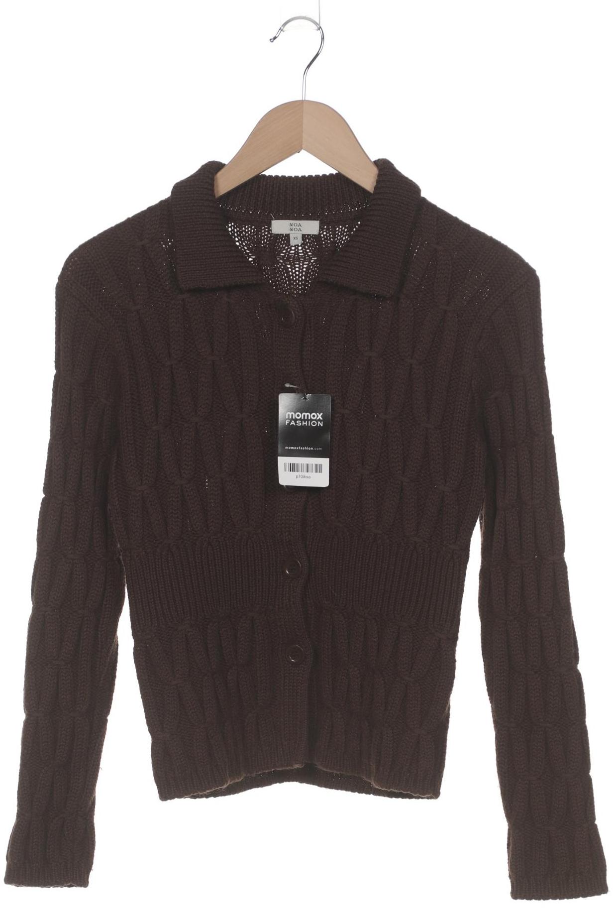 

Noa Noa Damen Strickjacke, braun, Gr. 34
