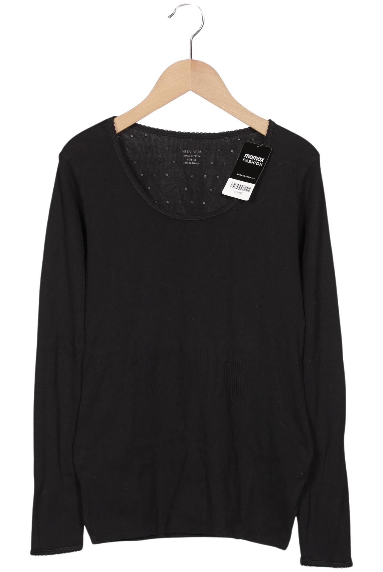 

Noa Noa Damen Langarmshirt, schwarz, Gr. 38