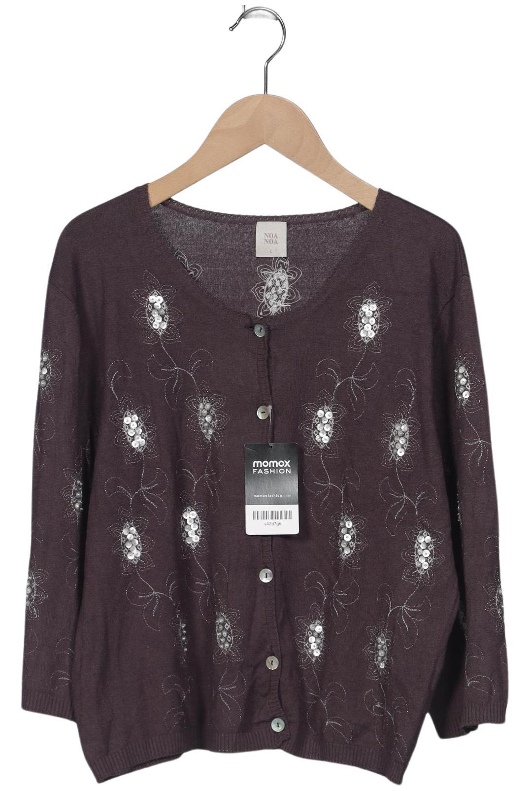 

Noa Noa Damen Strickjacke, flieder, Gr. 42