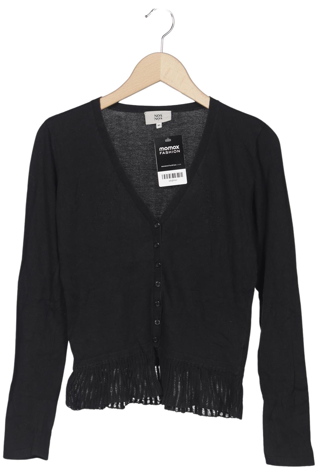 

Noa Noa Damen Strickjacke, schwarz, Gr. 34