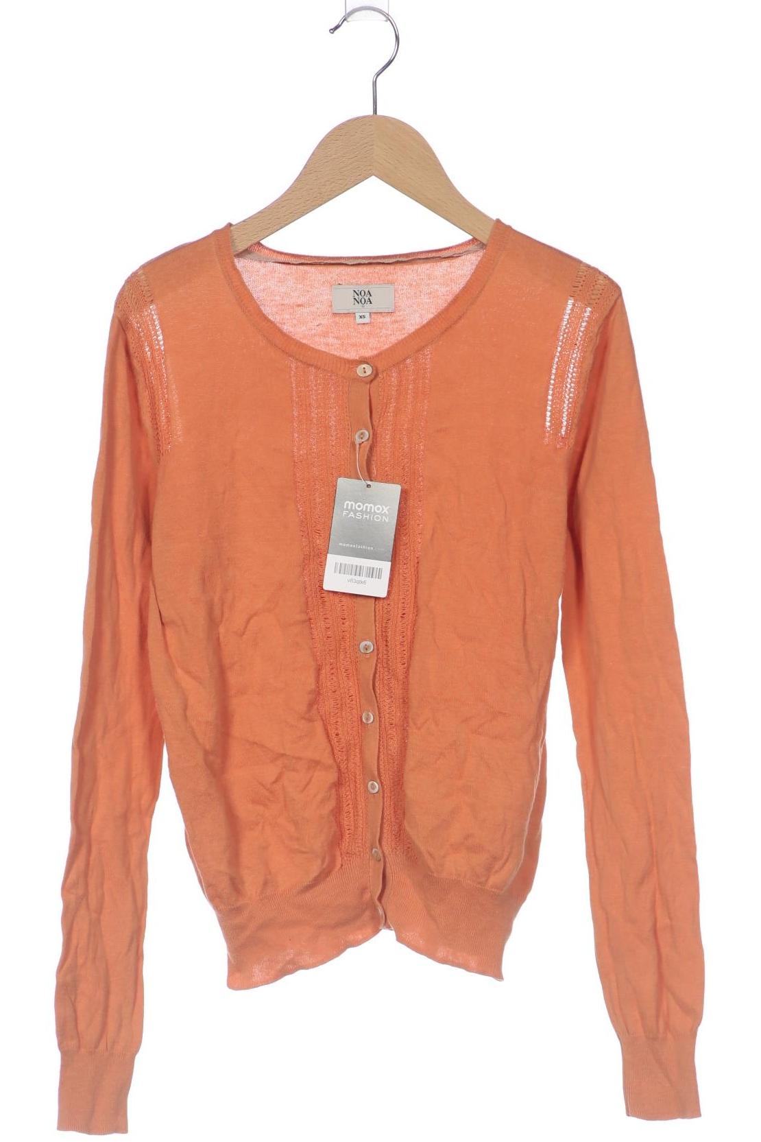 

Noa Noa Damen Strickjacke, orange, Gr. 34