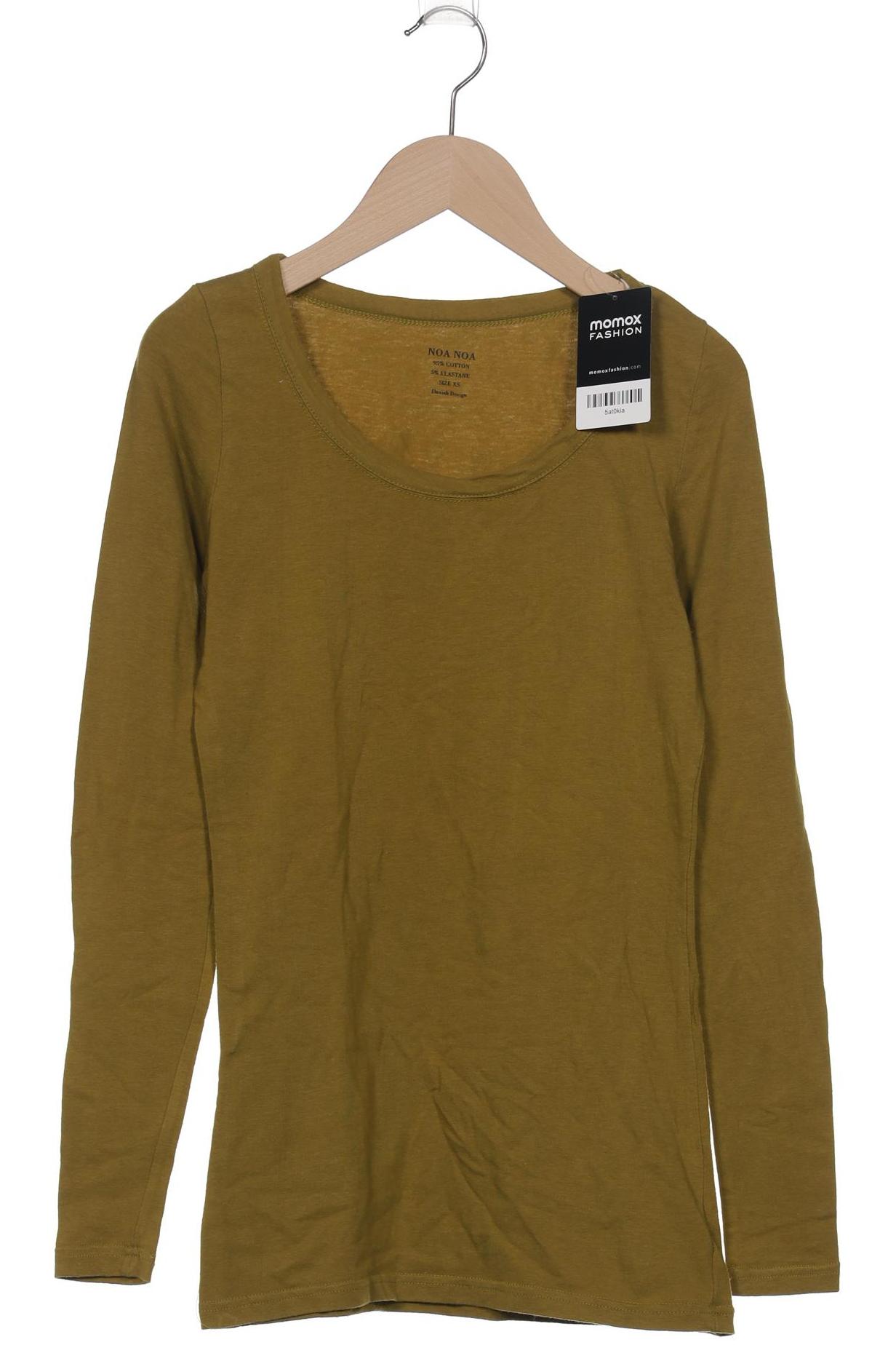 

Noa Noa Damen Langarmshirt, grün, Gr. 34