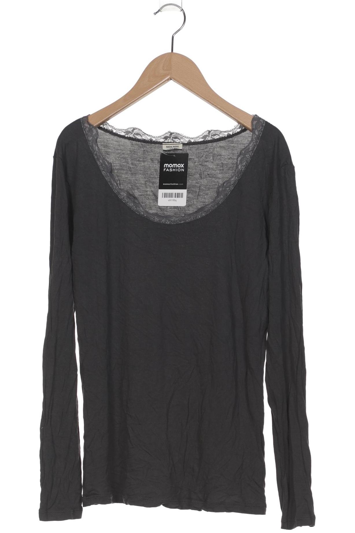 

Noa Noa Damen Langarmshirt, grau, Gr. 36