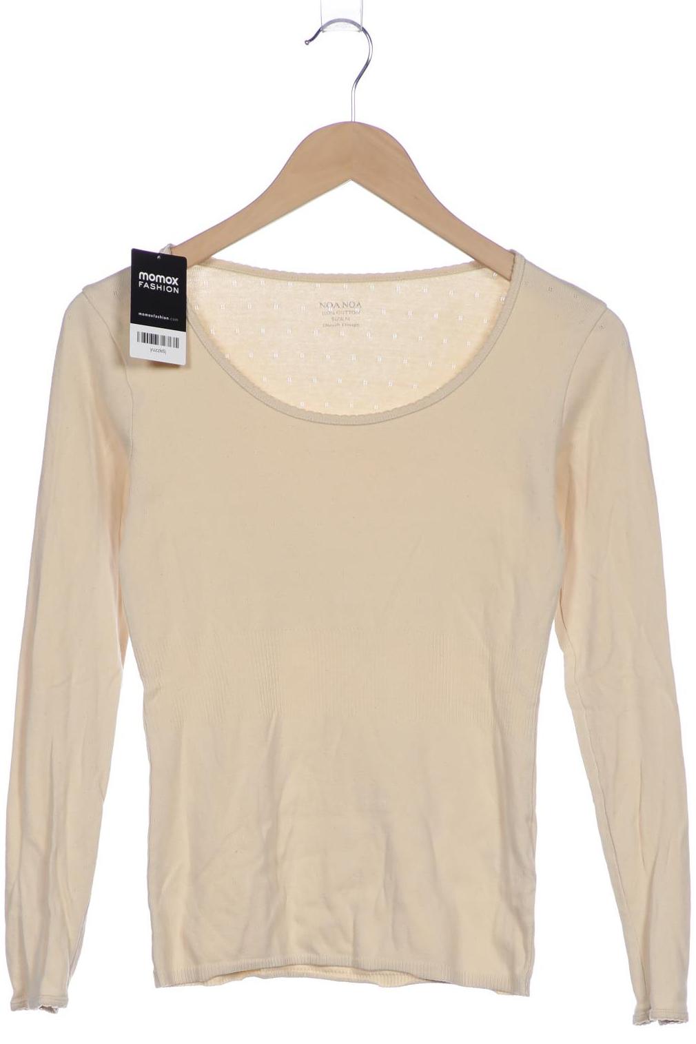 

Noa Noa Damen Langarmshirt, beige, Gr. 38
