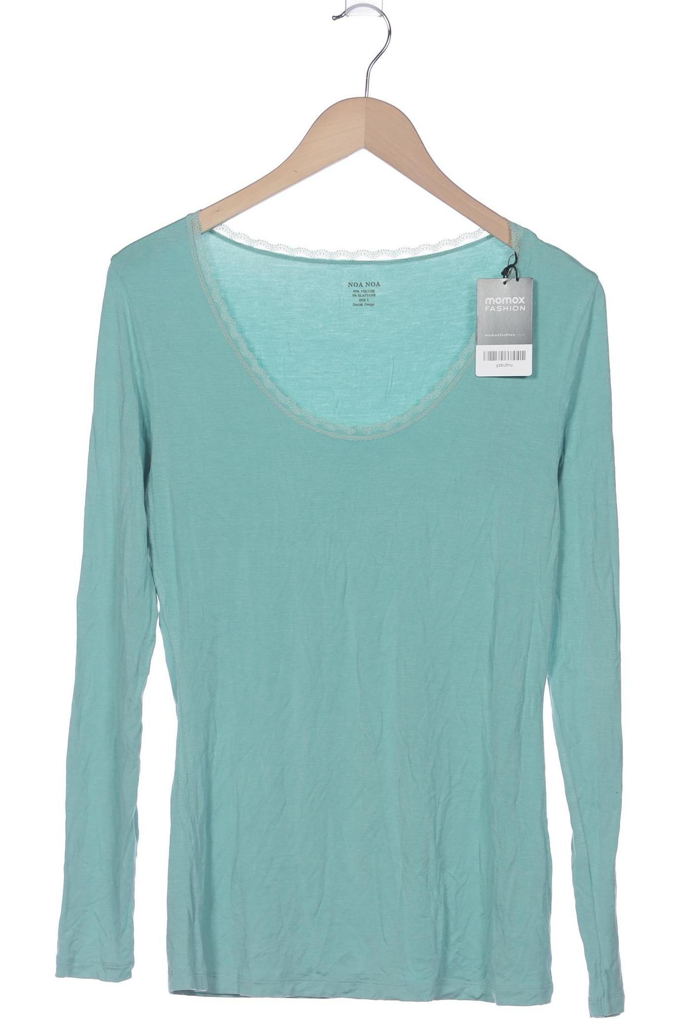 

Noa Noa Damen Langarmshirt, hellgrün, Gr. 42
