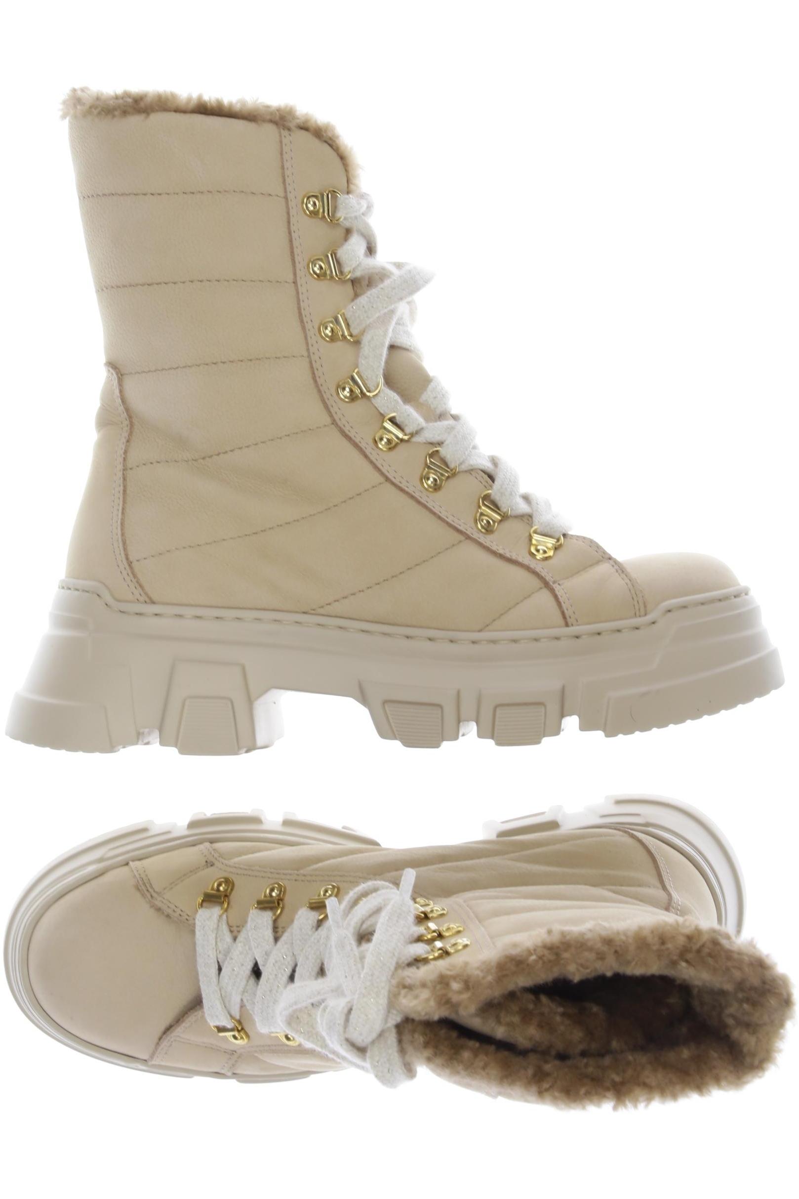 Thumbnail - Noclaim Damen Stiefel, beige, Gr. 38